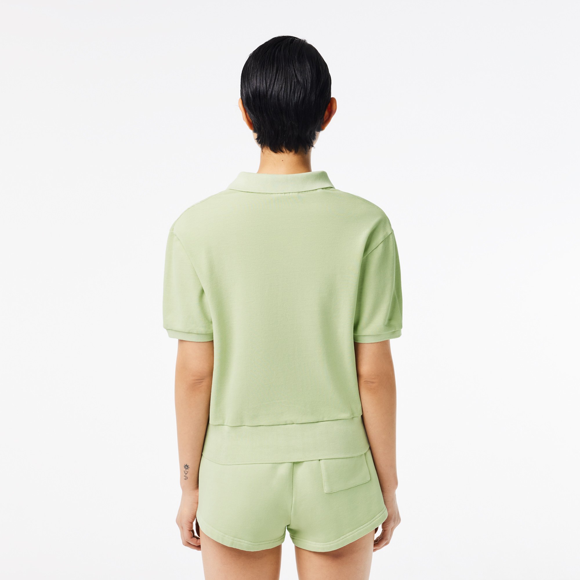 Áo Polo Lacoste Nữ Dáng Suông Nhuộm Màu Tự Nhiên