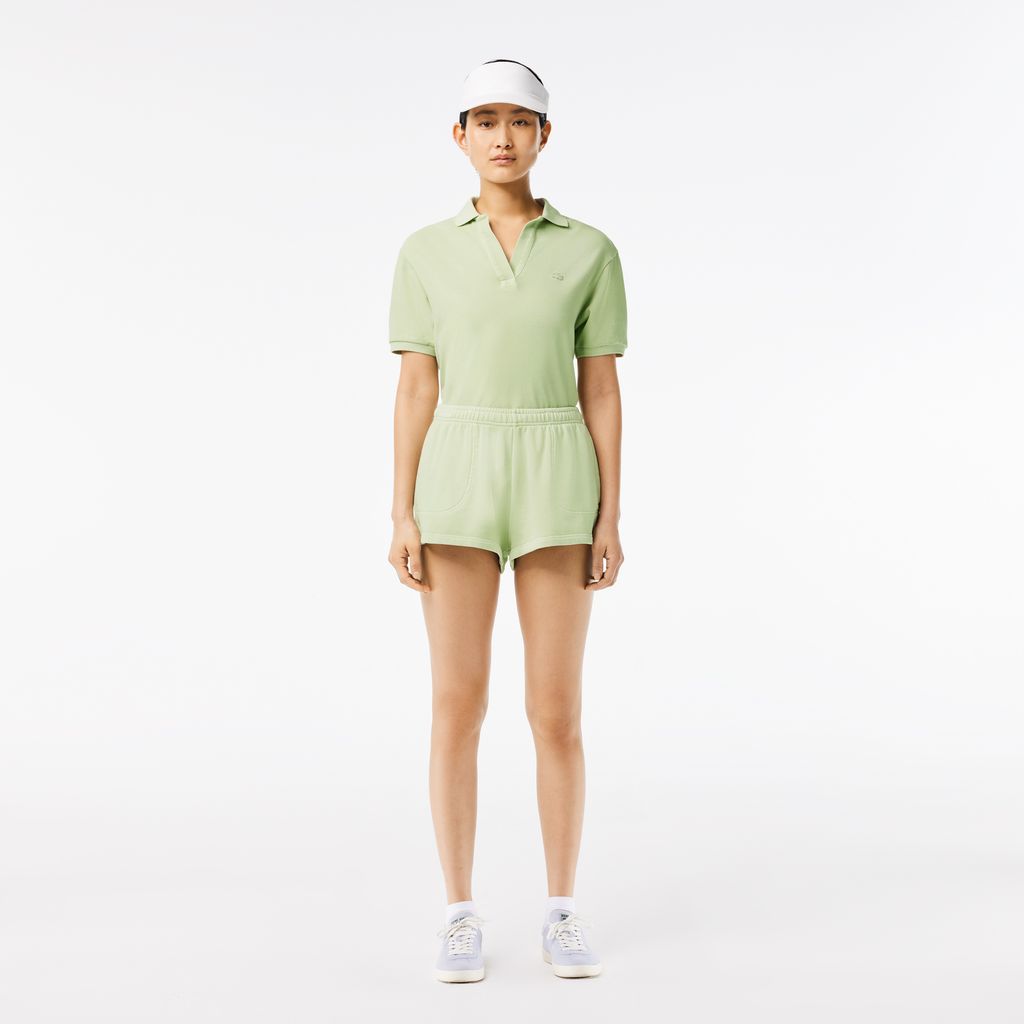 Áo Polo Lacoste Nữ Dáng Suông Nhuộm Màu Tự Nhiên
