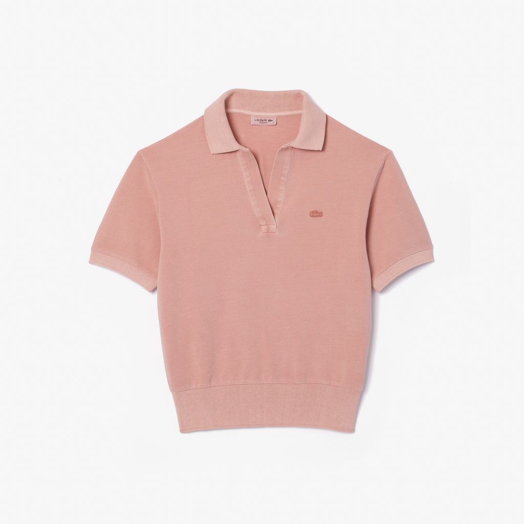 Áo Polo Lacoste Nữ Dáng Suông Nhuộm Màu Tự Nhiên