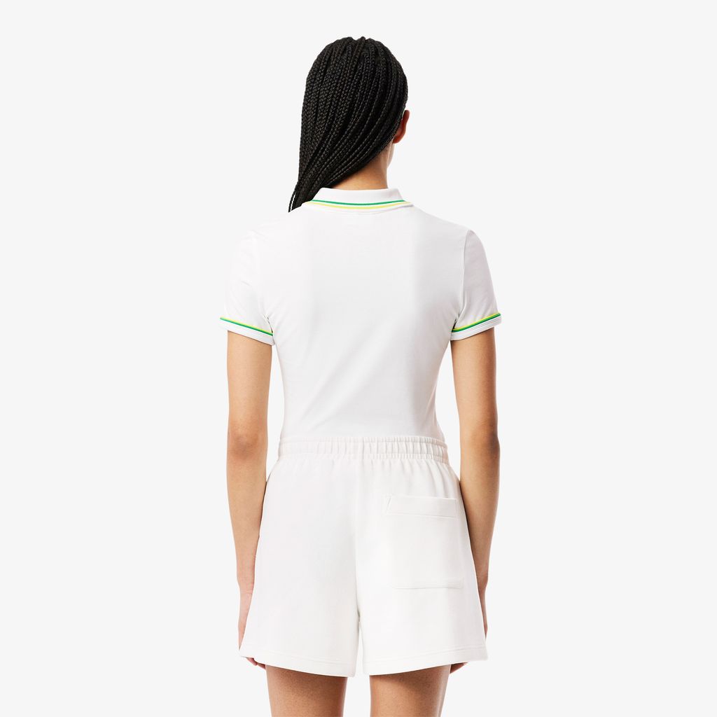 Áo Polo Lacoste Nữ L.12.D Ôm Dáng Chất Liệu Jersey