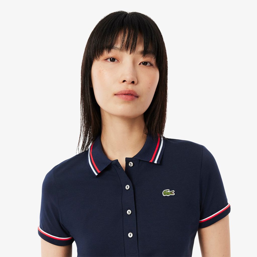 Áo Polo Lacoste Nữ L.12.D Ôm Dáng Chất Liệu Jersey