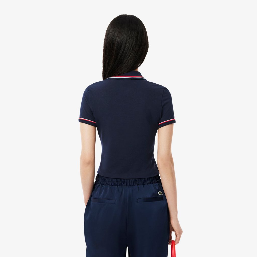 Áo Polo Lacoste Nữ L.12.D Ôm Dáng Chất Liệu Jersey