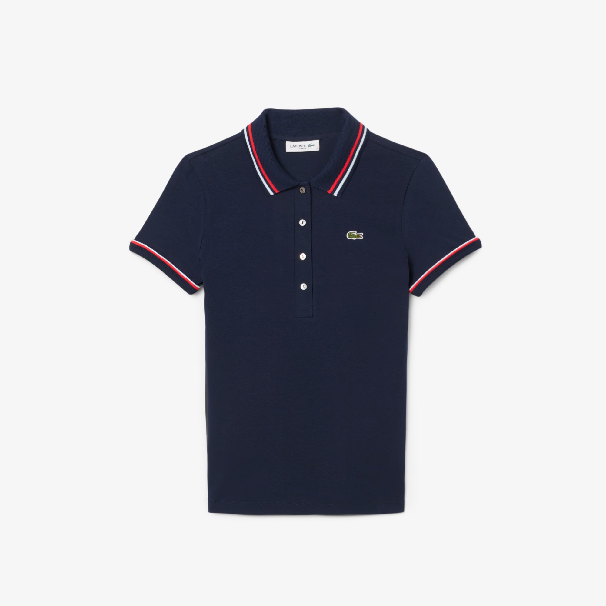 Áo Polo Lacoste Nữ L.12.D Ôm Dáng Chất Liệu Jersey