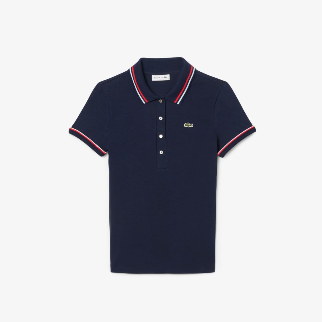 Áo Polo Lacoste Nữ L.12.D Ôm Dáng Chất Liệu Jersey