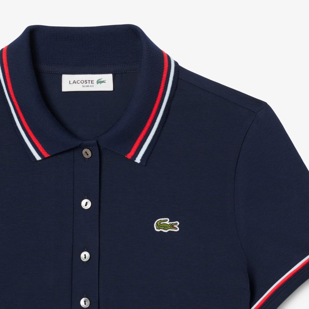 Áo Polo Lacoste Nữ L.12.D Ôm Dáng Chất Liệu Jersey