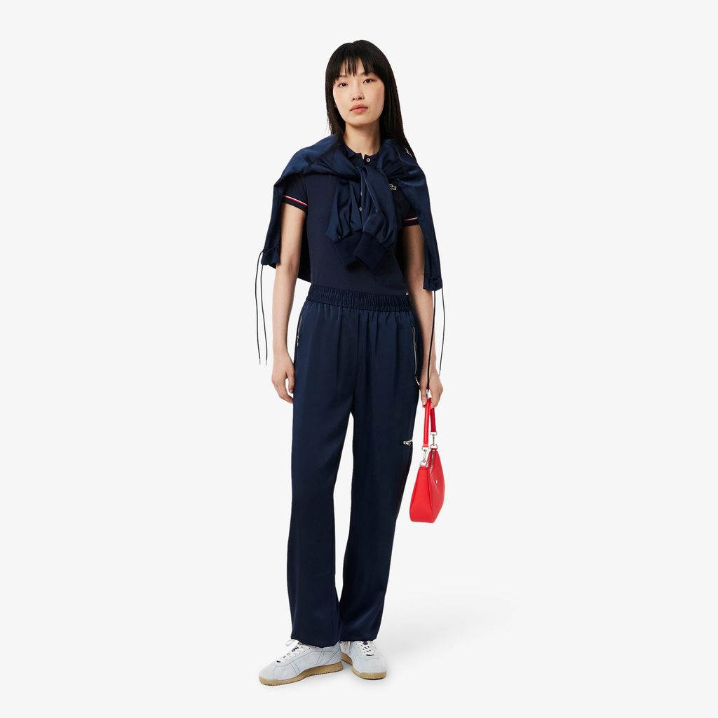 Áo Polo Lacoste Nữ L.12.D Ôm Dáng Chất Liệu Jersey