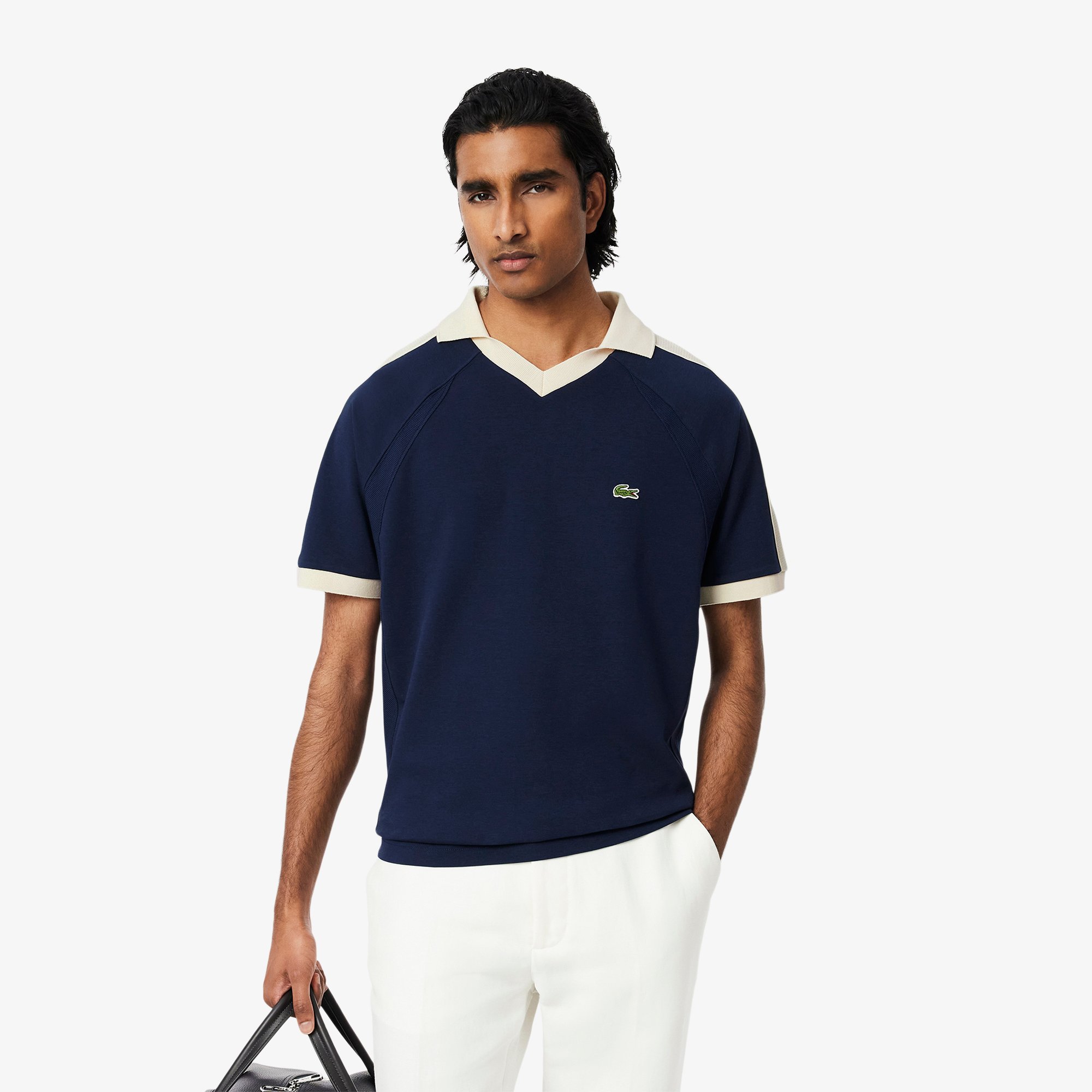 Áo Polo Lacoste Nam Dáng Cổ Điển Chất Liệu Piqué