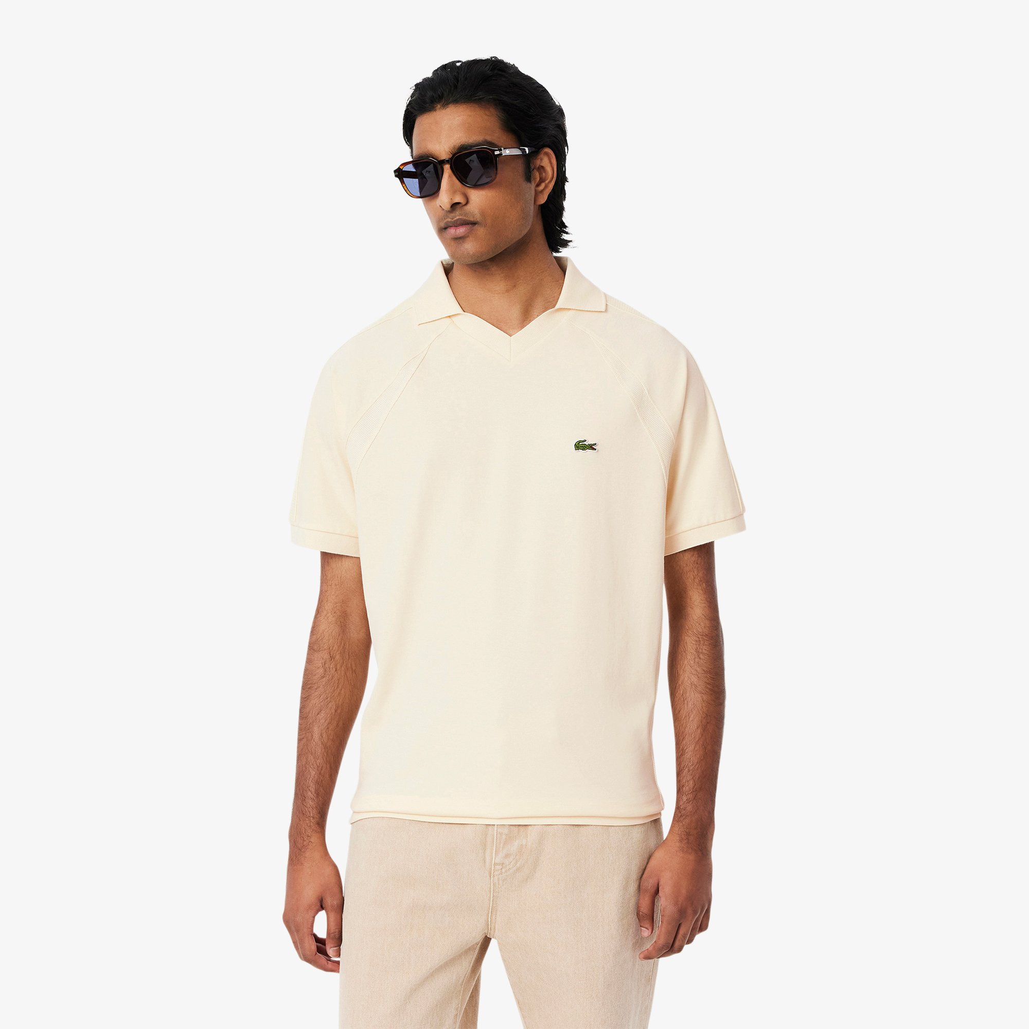 Áo Polo Lacoste Nam Dáng Cổ Điển Chất Liệu Piqué