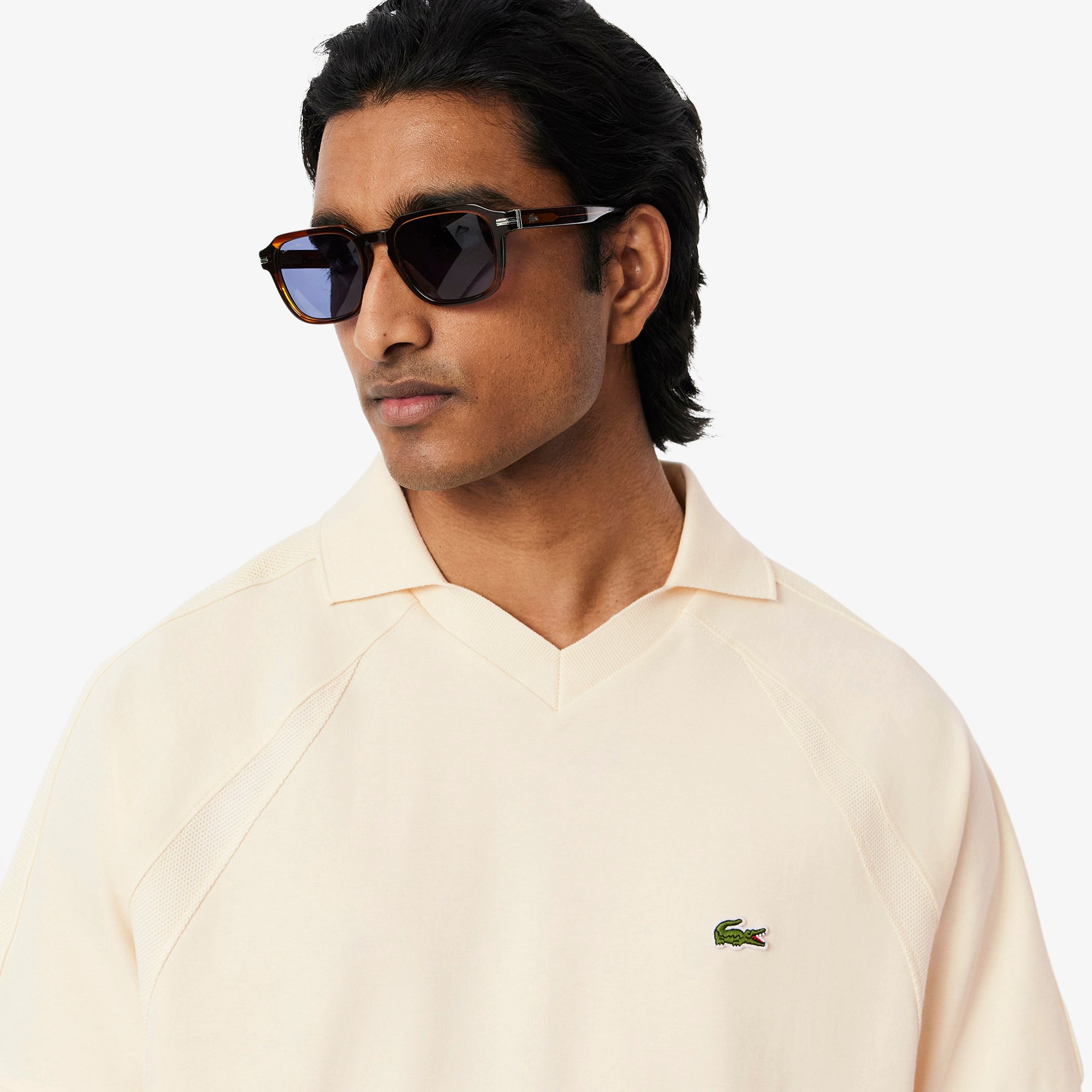 Áo Polo Lacoste Nam Dáng Cổ Điển Chất Liệu Piqué