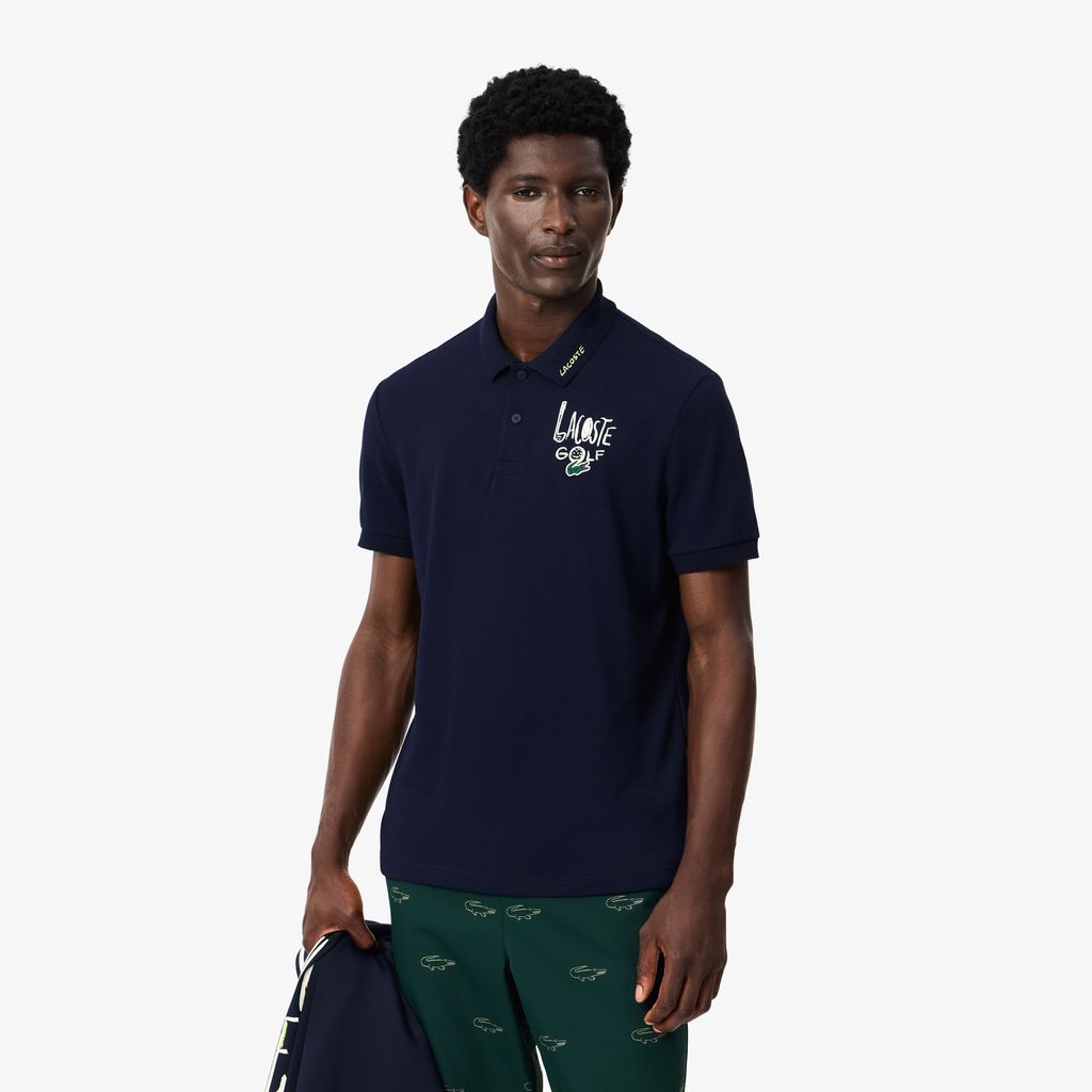 Áo Polo Golf Lacoste Nam Piqué Dáng Cổ Điển Chống Tia Cực Tím
