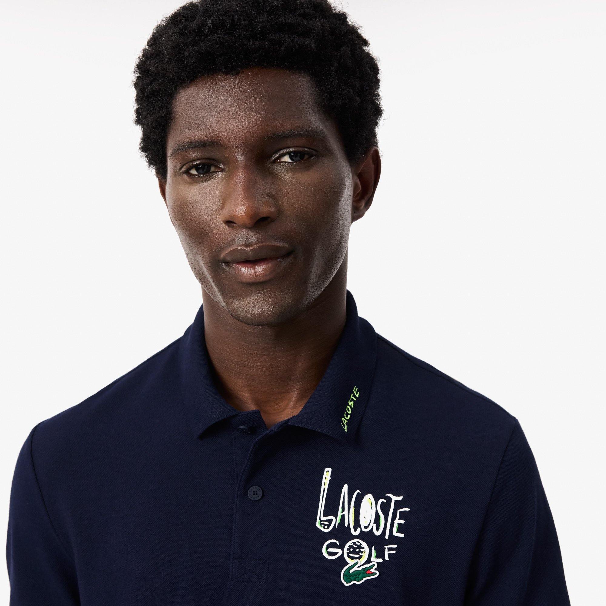 Áo Polo Golf Lacoste Nam Piqué Dáng Cổ Điển Chống Tia Cực Tím