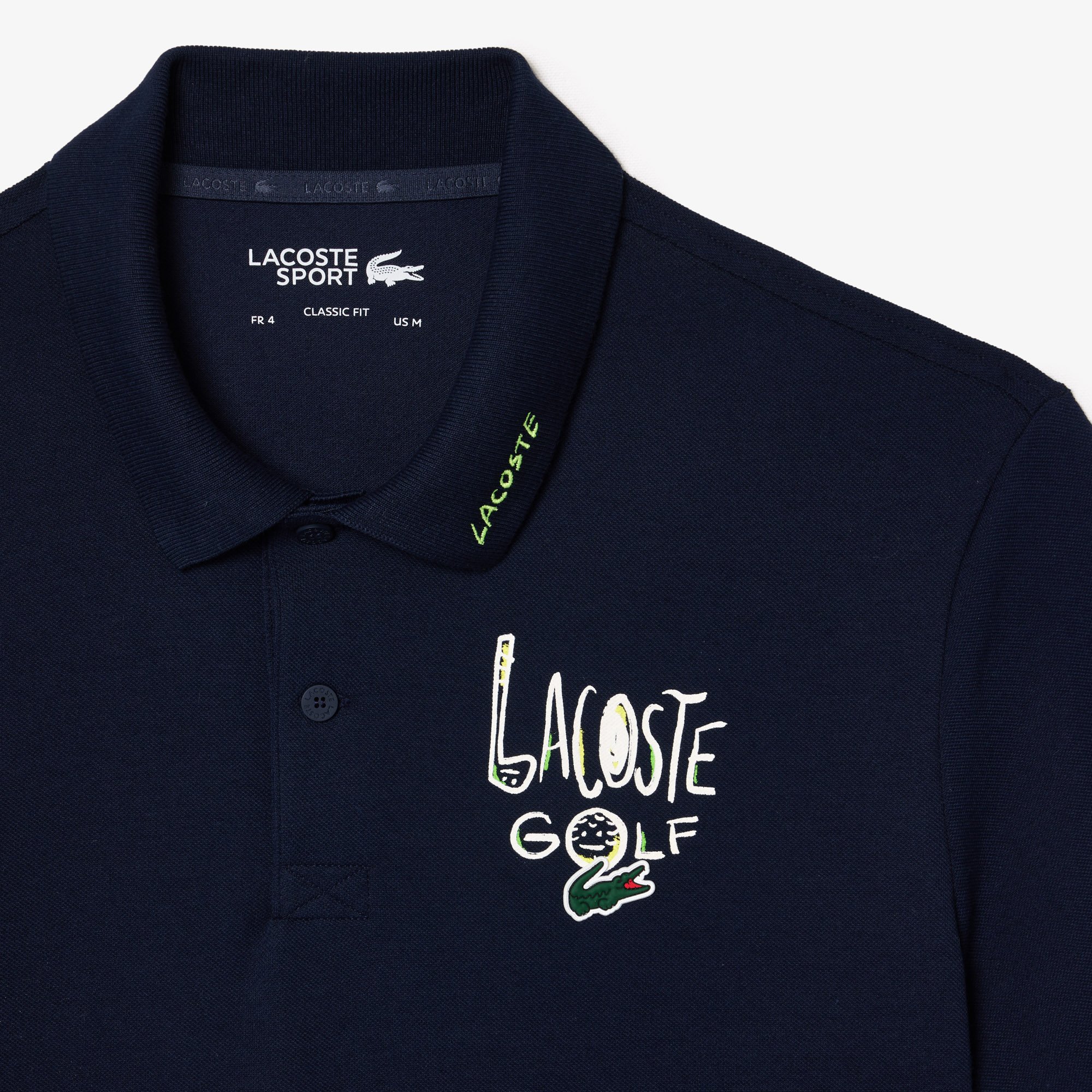 Áo Polo Golf Lacoste Nam Piqué Dáng Cổ Điển Chống Tia Cực Tím
