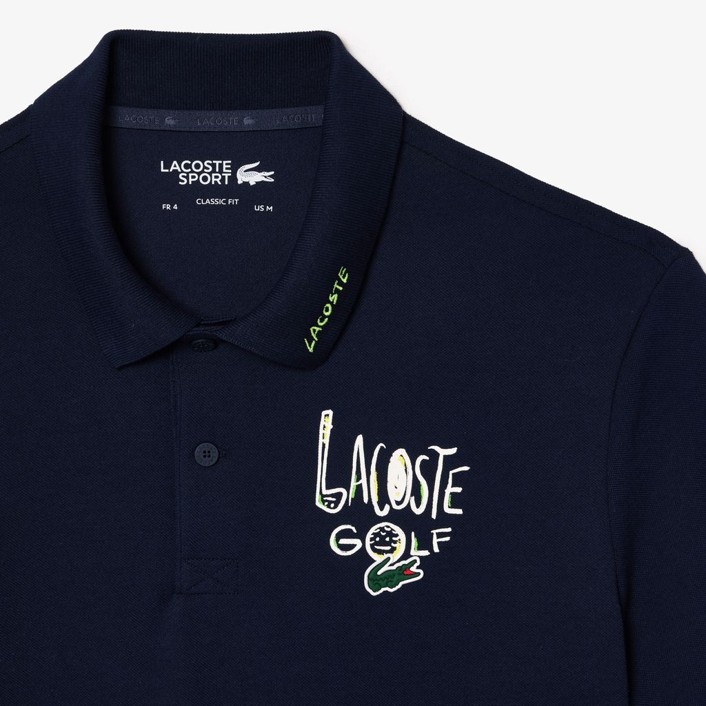 Áo Polo Golf Lacoste Nam Piqué Dáng Cổ Điển Chống Tia Cực Tím