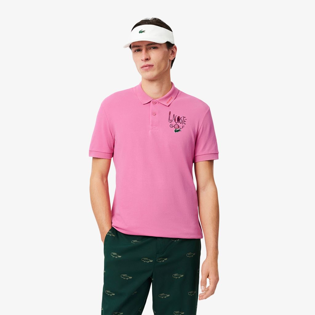 Áo Polo Golf Lacoste Nam Piqué Dáng Cổ Điển Chống Tia Cực Tím