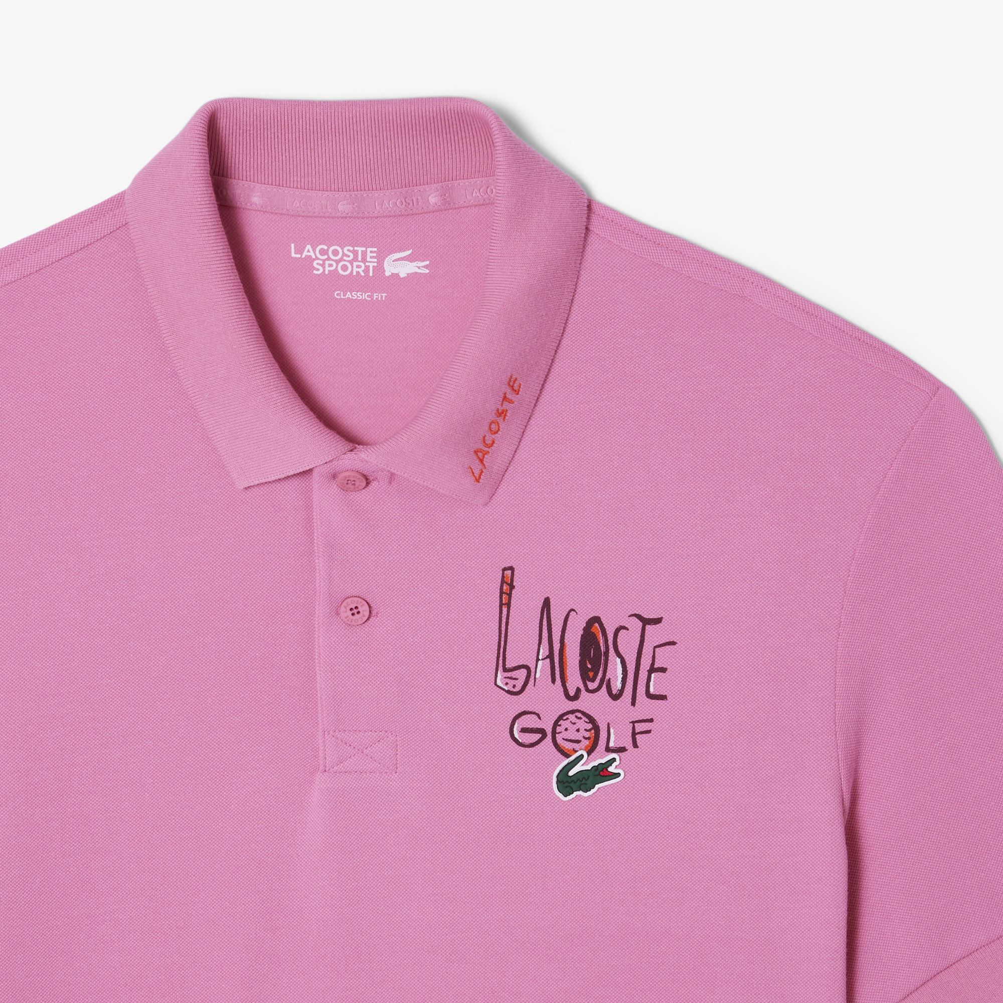 Áo Polo Golf Lacoste Nam Piqué Dáng Cổ Điển Chống Tia Cực Tím