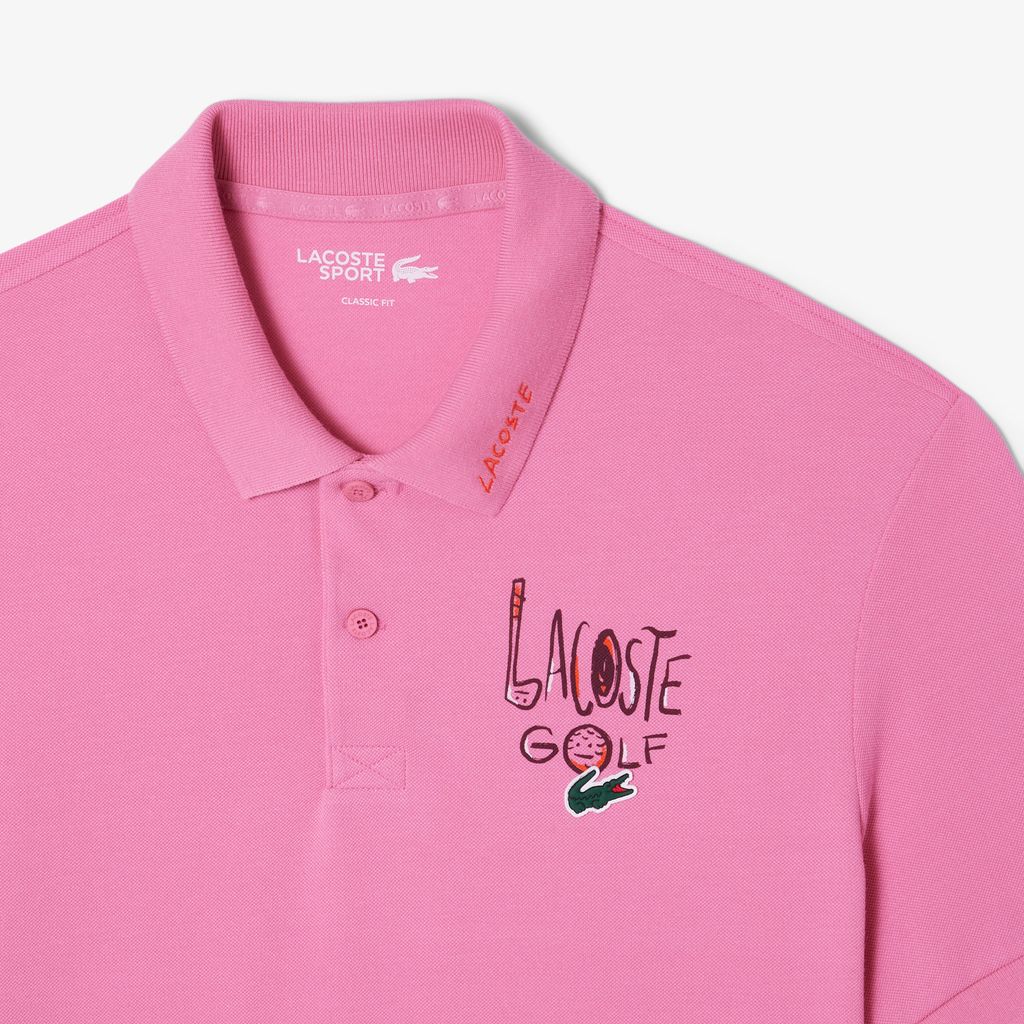 Áo Polo Golf Lacoste Nam Piqué Dáng Cổ Điển Chống Tia Cực Tím