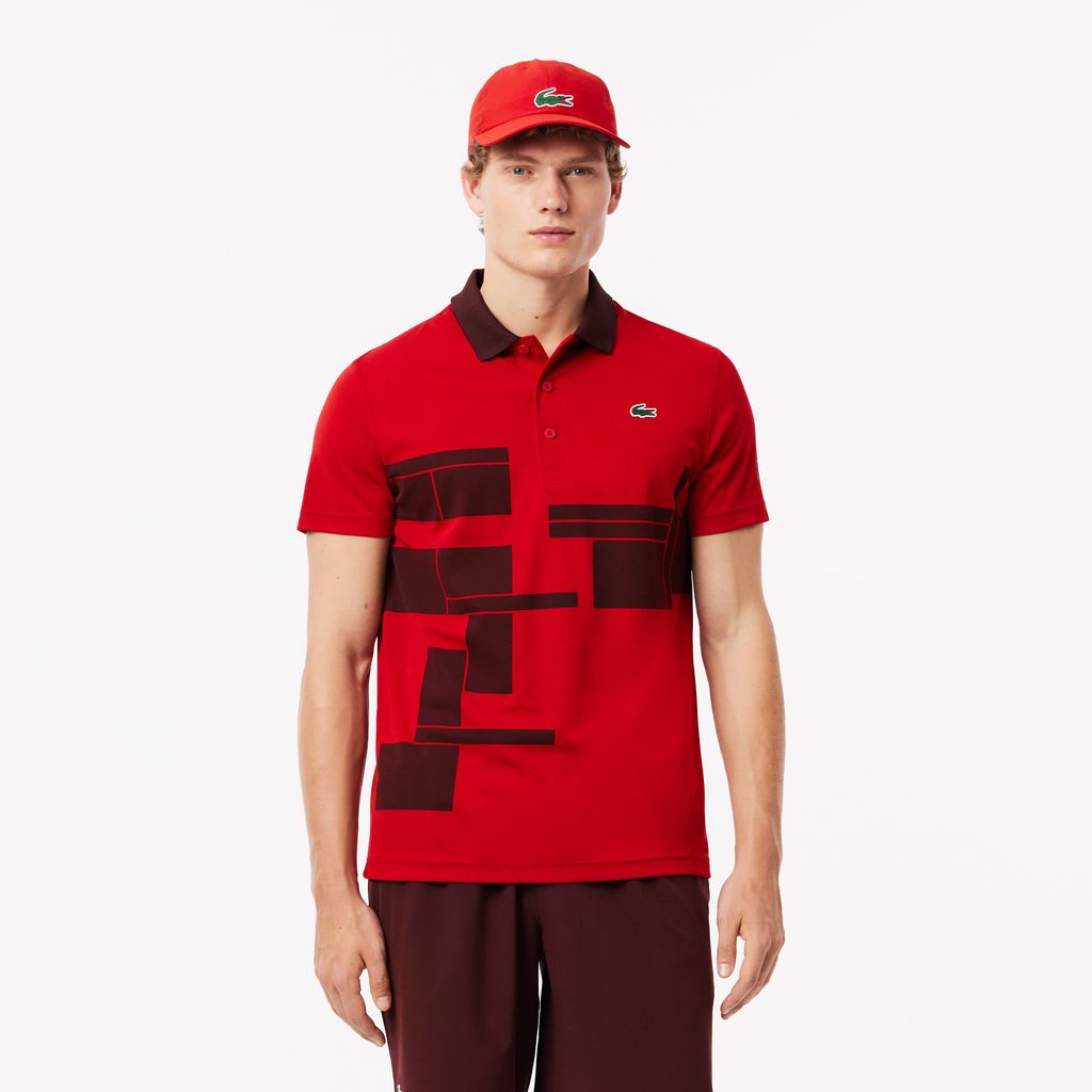 Áo Polo Tennis Nam Lacoste x Novak Djokovic Dáng Suông Phiên Bản Dành Cho Người Hâm Mộ