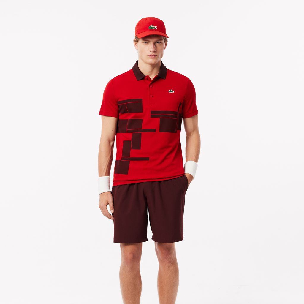 Áo Polo Tennis Nam Lacoste x Novak Djokovic Dáng Suông Phiên Bản Dành Cho Người Hâm Mộ