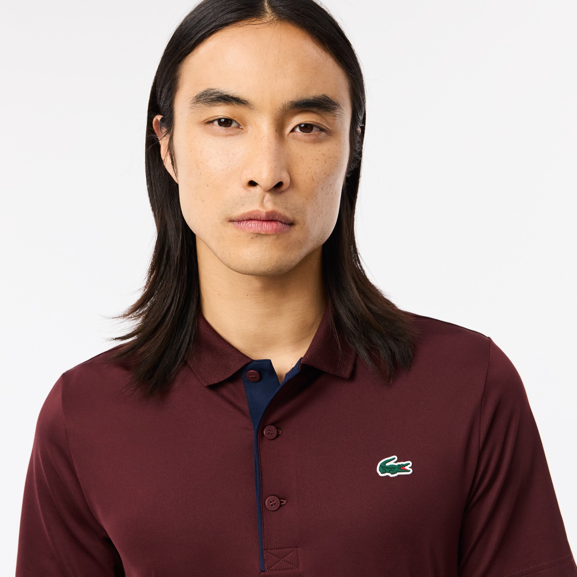Áo Polo Golf Lacoste Nam Dáng Suông Chống Tia UV
