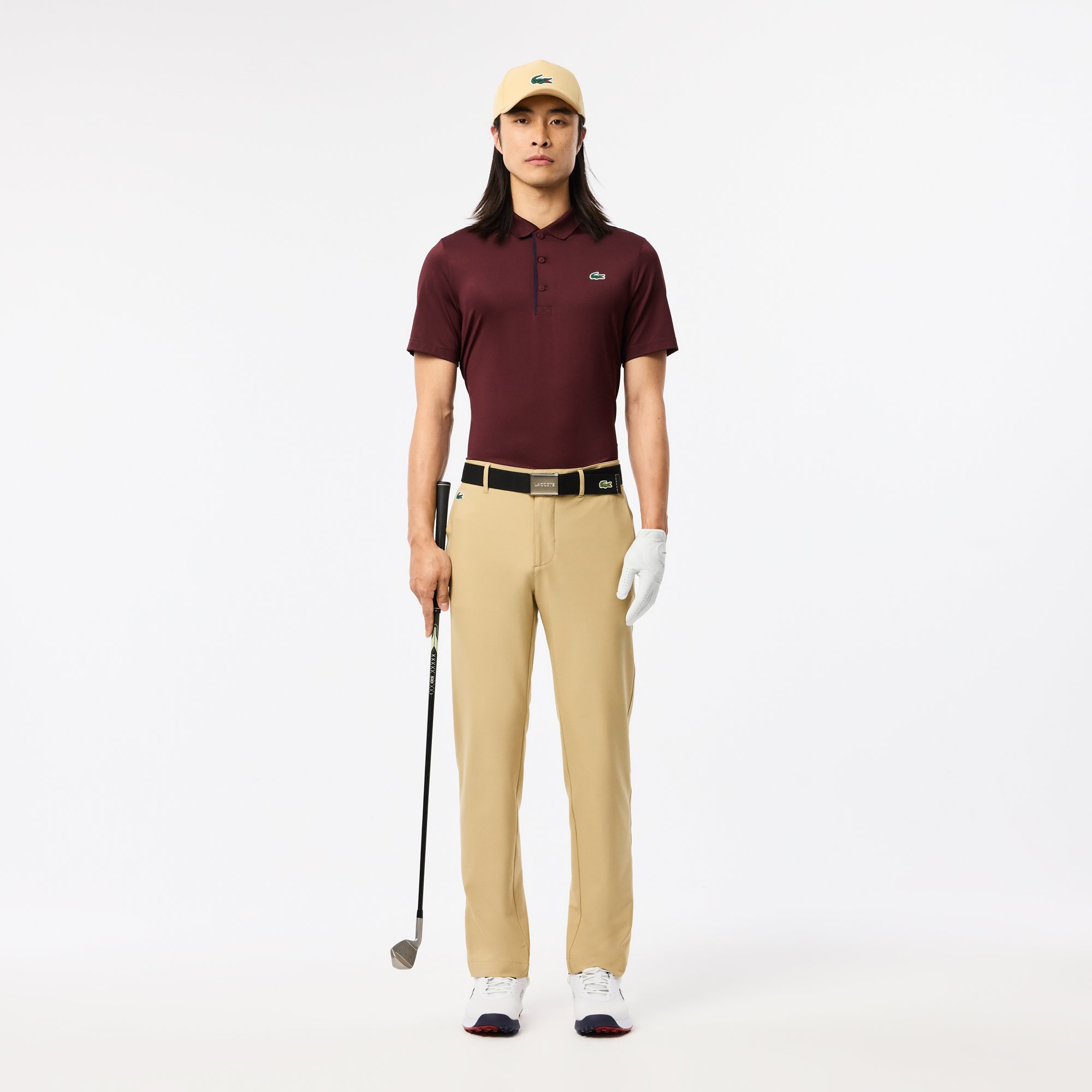 Áo Polo Golf Lacoste Nam Dáng Suông Chống Tia UV
