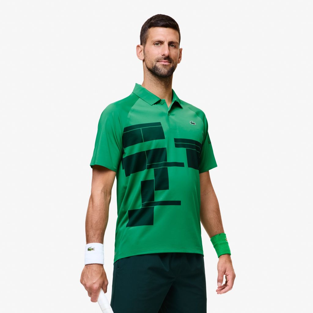 Áo Polo Tennis Nam Lacoste x Novak Djokovic Dáng Suông Phiên Bản Dành Cho Người Chơi