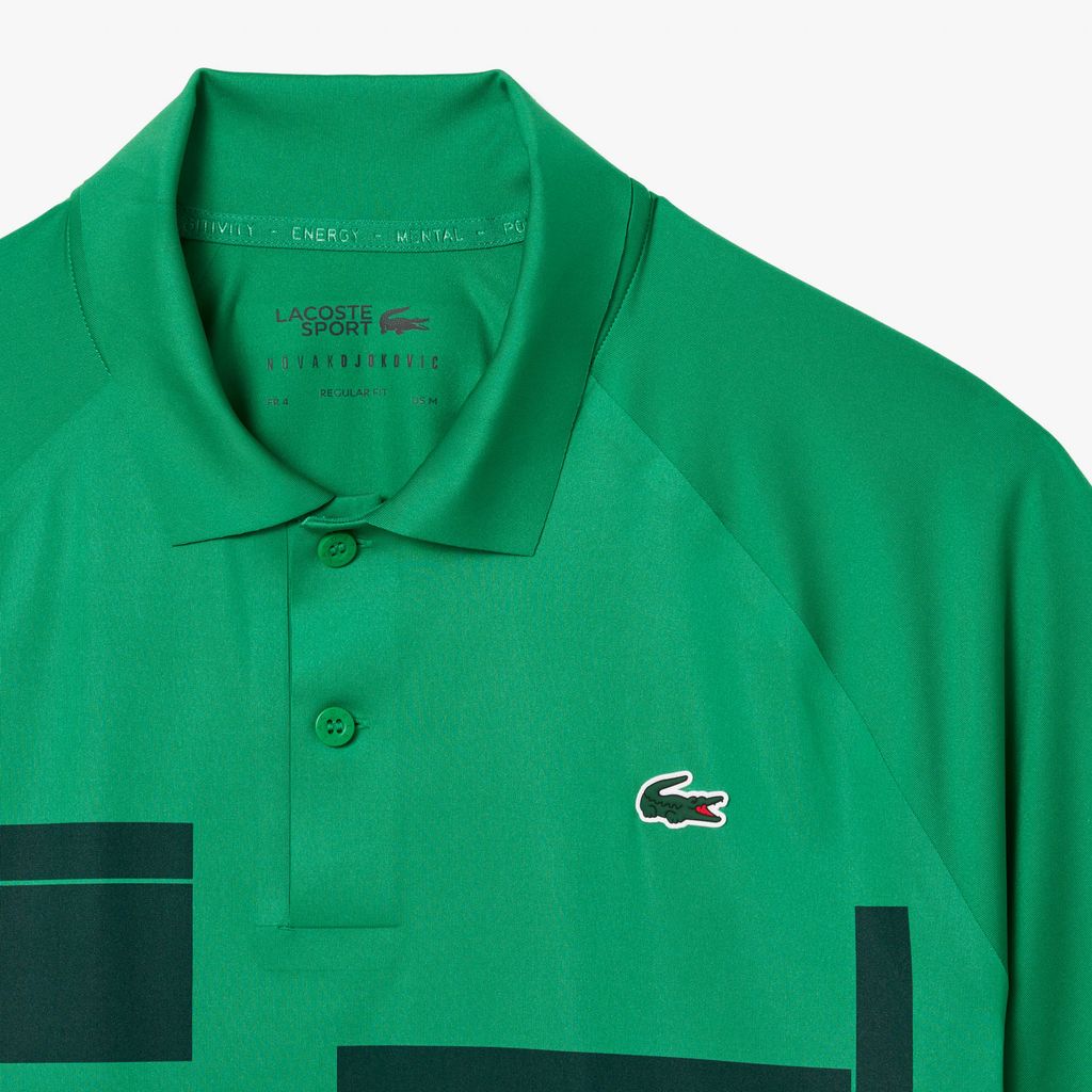 Áo Polo Tennis Nam Lacoste x Novak Djokovic Dáng Suông Phiên Bản Dành Cho Người Chơi