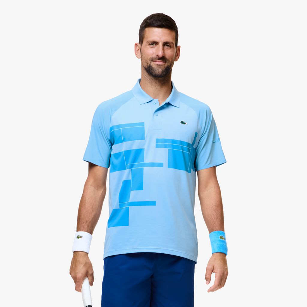 Áo Polo Tennis Nam Lacoste x Novak Djokovic Dáng Suông Phiên Bản Dành Cho Người Chơi