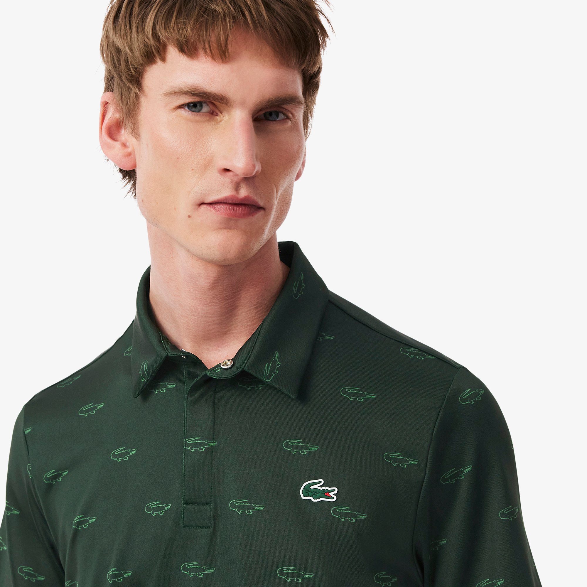 Áo Polo Golf Lacoste Nam Dáng Suông Chống Tia UV