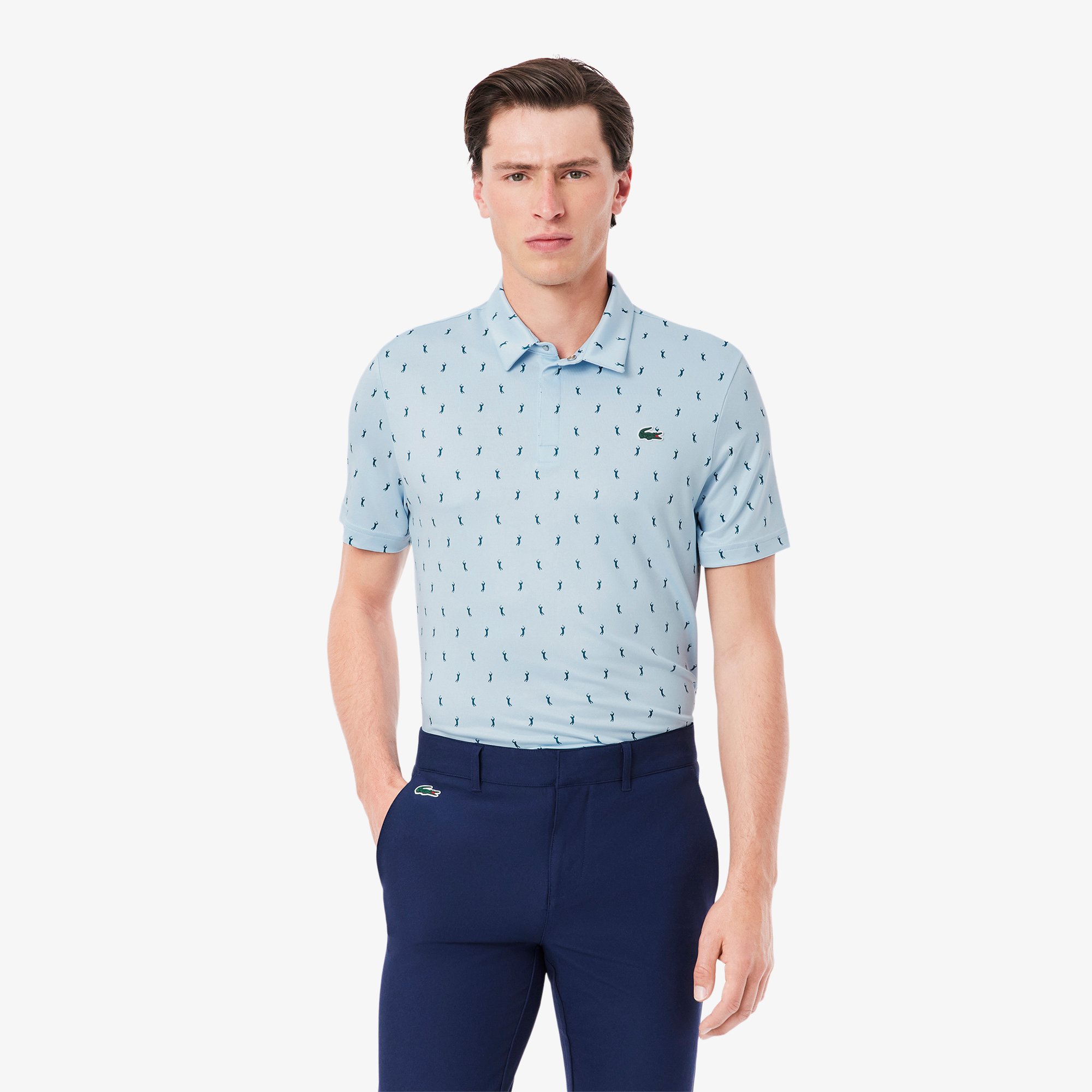 Áo Polo Golf Lacoste Nam Dáng Suông Chống Tia UV