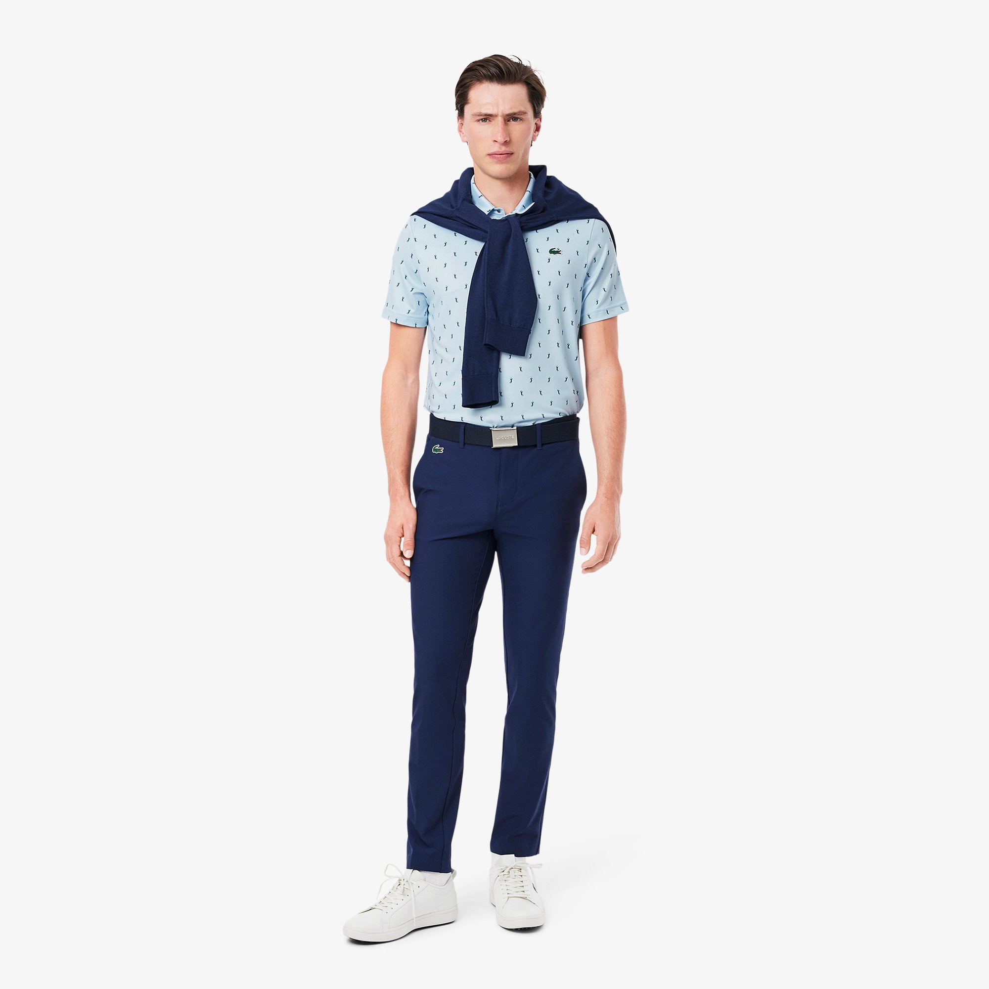 Áo Polo Golf Lacoste Nam Dáng Suông Chống Tia UV