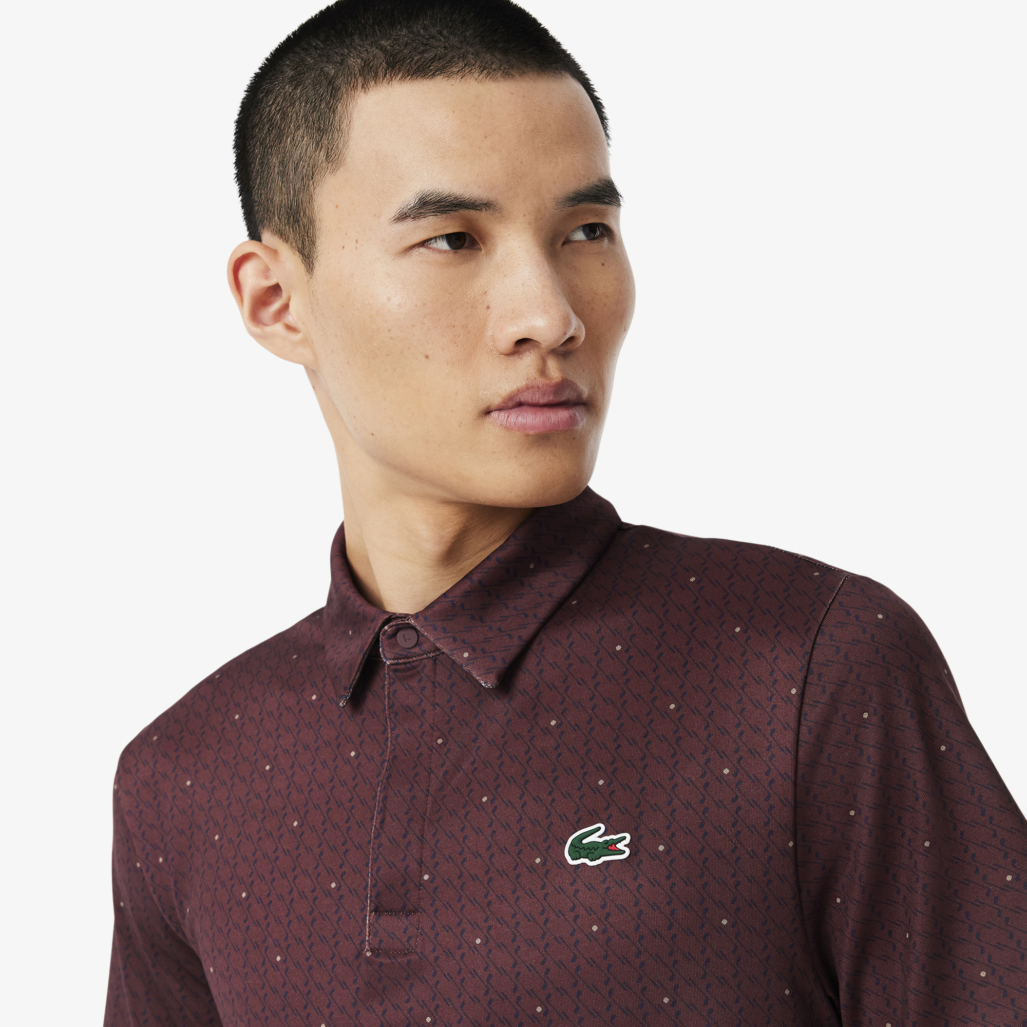 Áo Polo Golf Lacoste Nam Dáng Suông Chống Tia UV