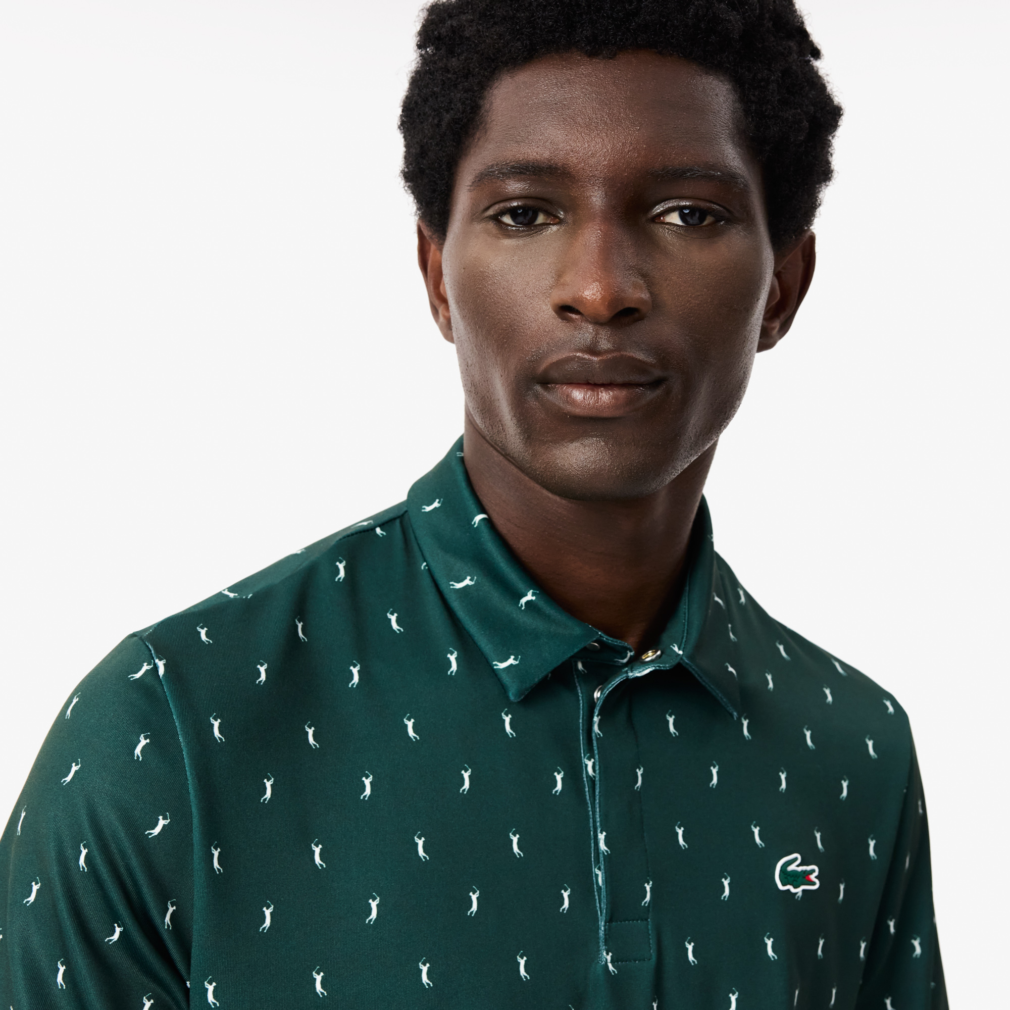 Áo Polo Golf Lacoste Nam Dáng Suông Chống Tia UV