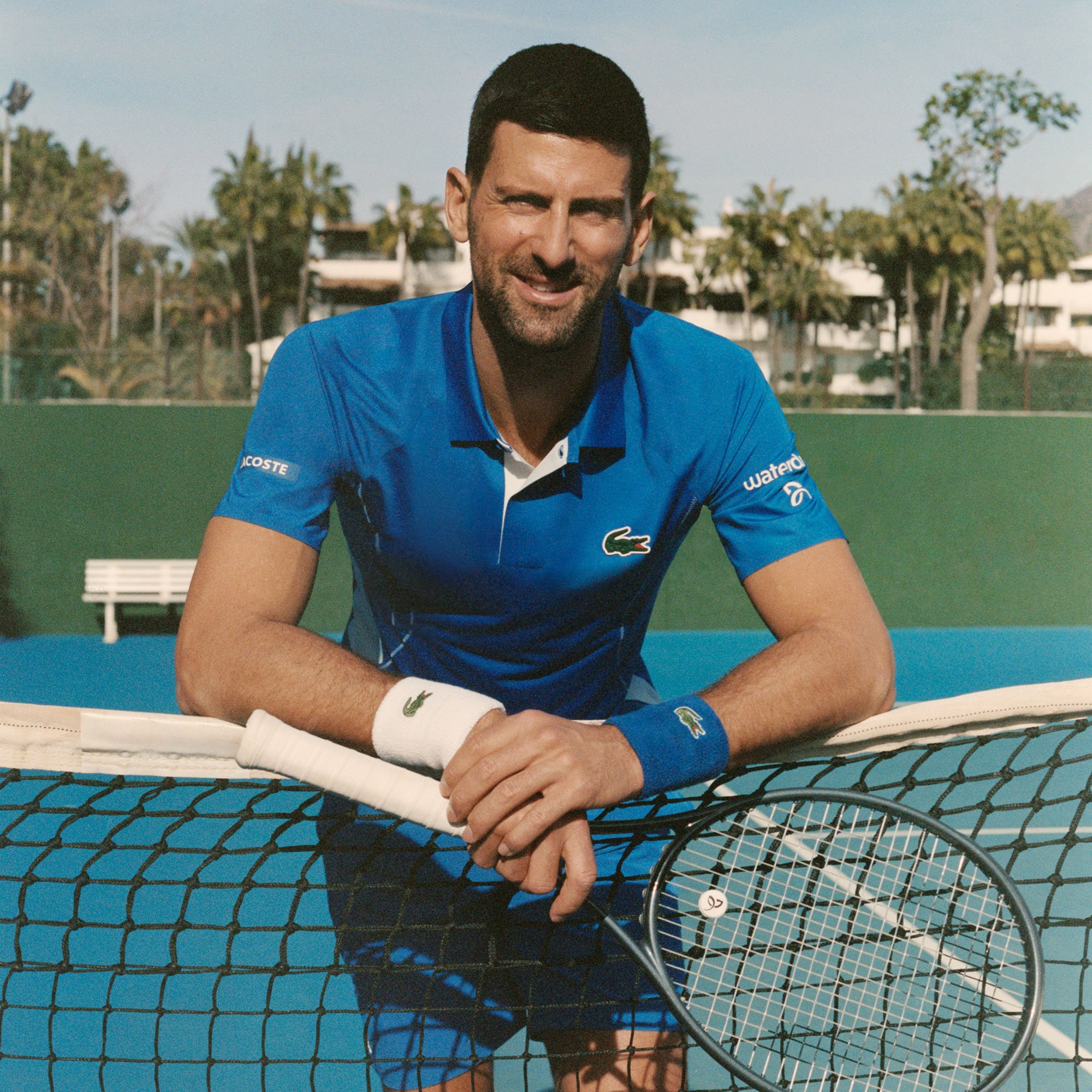 Áo Polo Tennis Lacoste Nam x Novak Djokovic Dáng Suông