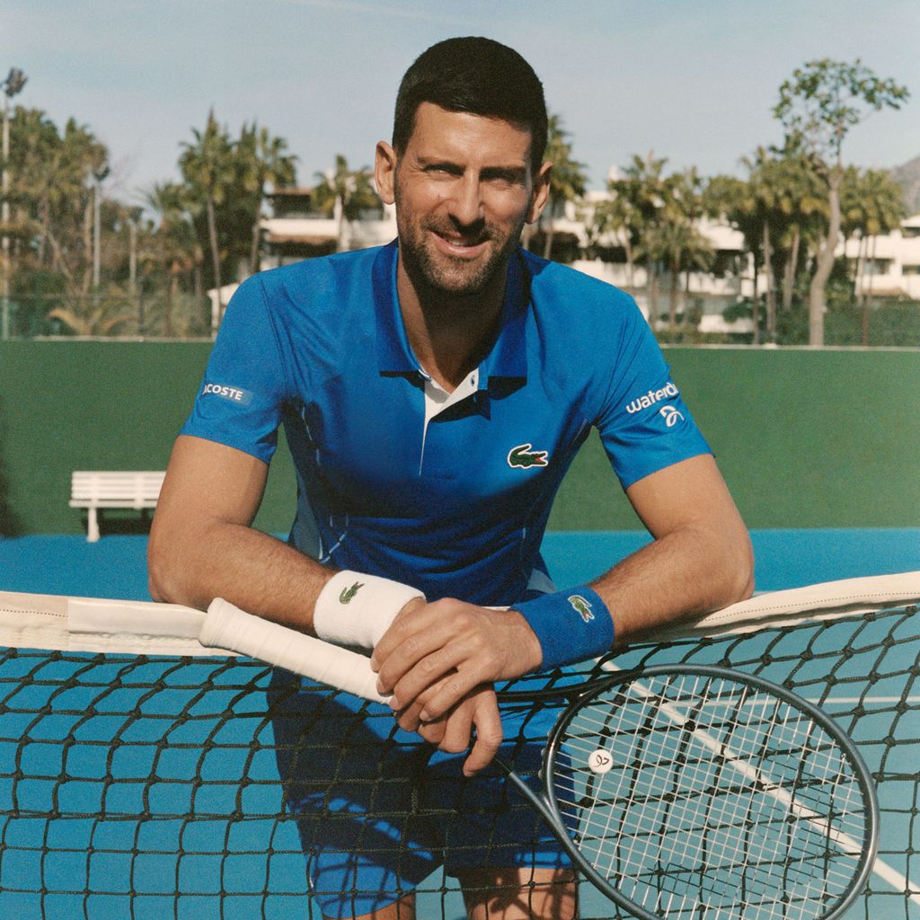 Áo Polo Tennis Lacoste Nam x Novak Djokovic Dáng Suông
