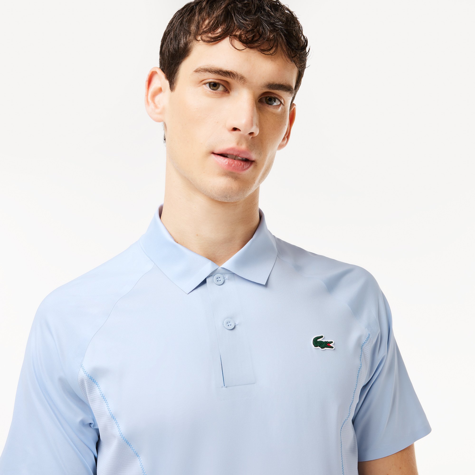 Áo Polo Tennis Lacoste Nam x Novak Djokovic Dáng Suông