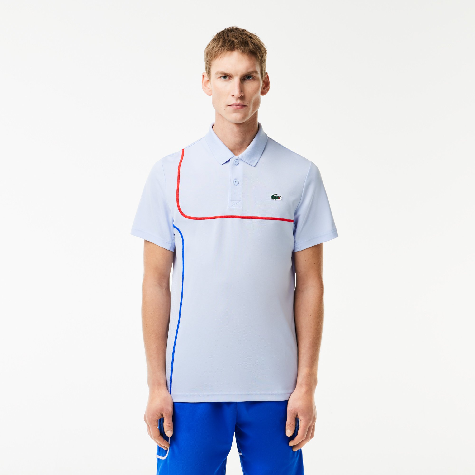 Áo Polo Tennis Lacoste Nam Piqué Dáng Suông Công Nghệ Ultra-Dry
