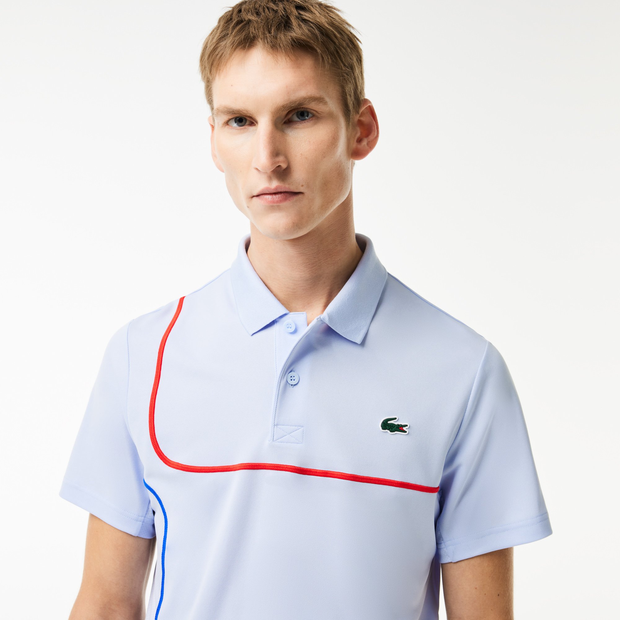 Áo Polo Tennis Lacoste Nam Piqué Dáng Suông Công Nghệ Ultra-Dry