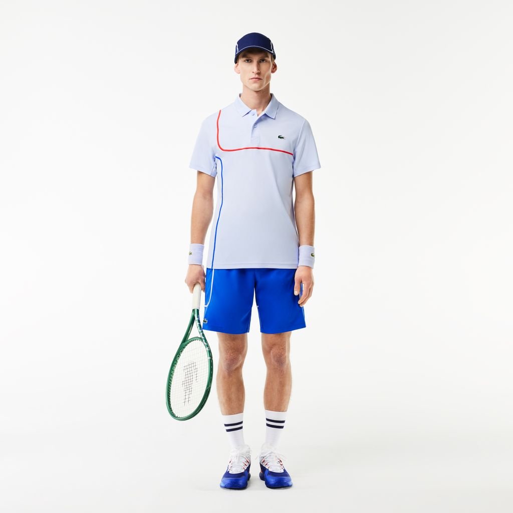 Áo Polo Tennis Lacoste Nam Piqué Dáng Suông Công Nghệ Ultra-Dry