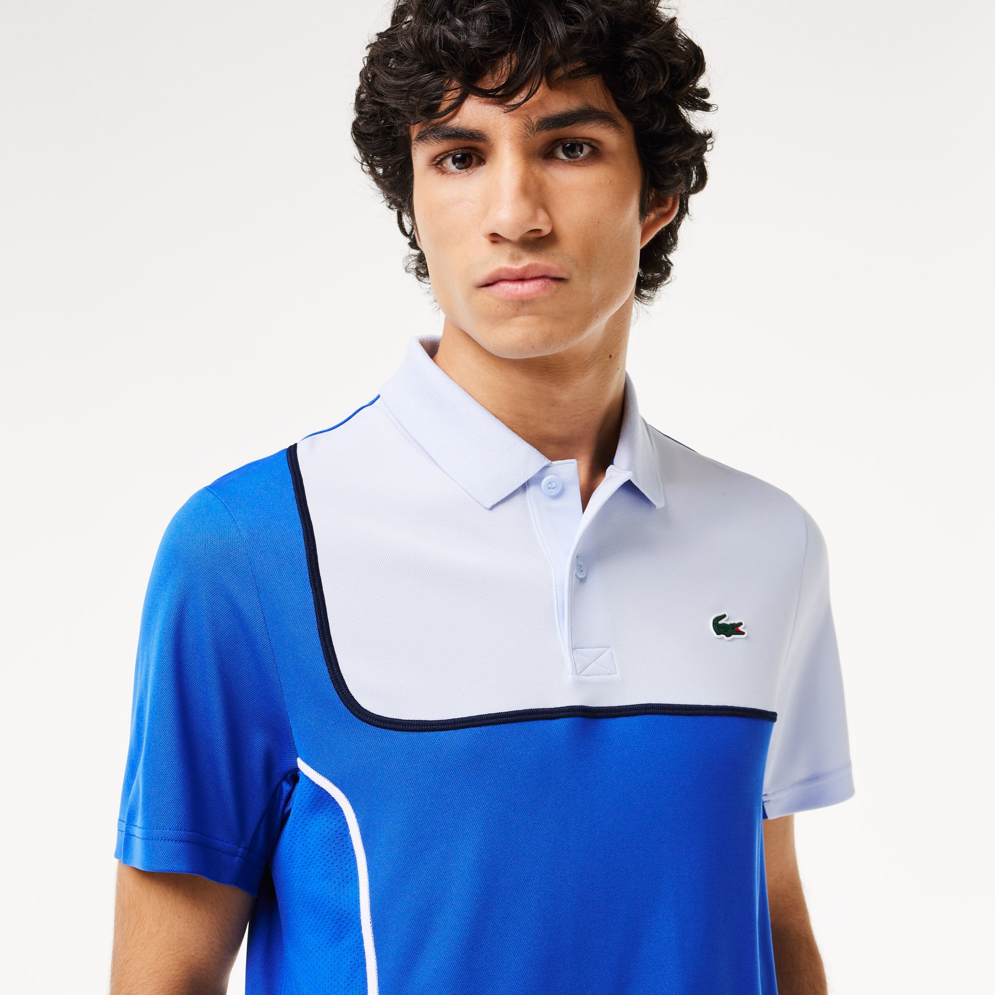 Áo Polo Tennis Lacoste Nam Piqué Dáng Suông Công Nghệ Ultra-Dry