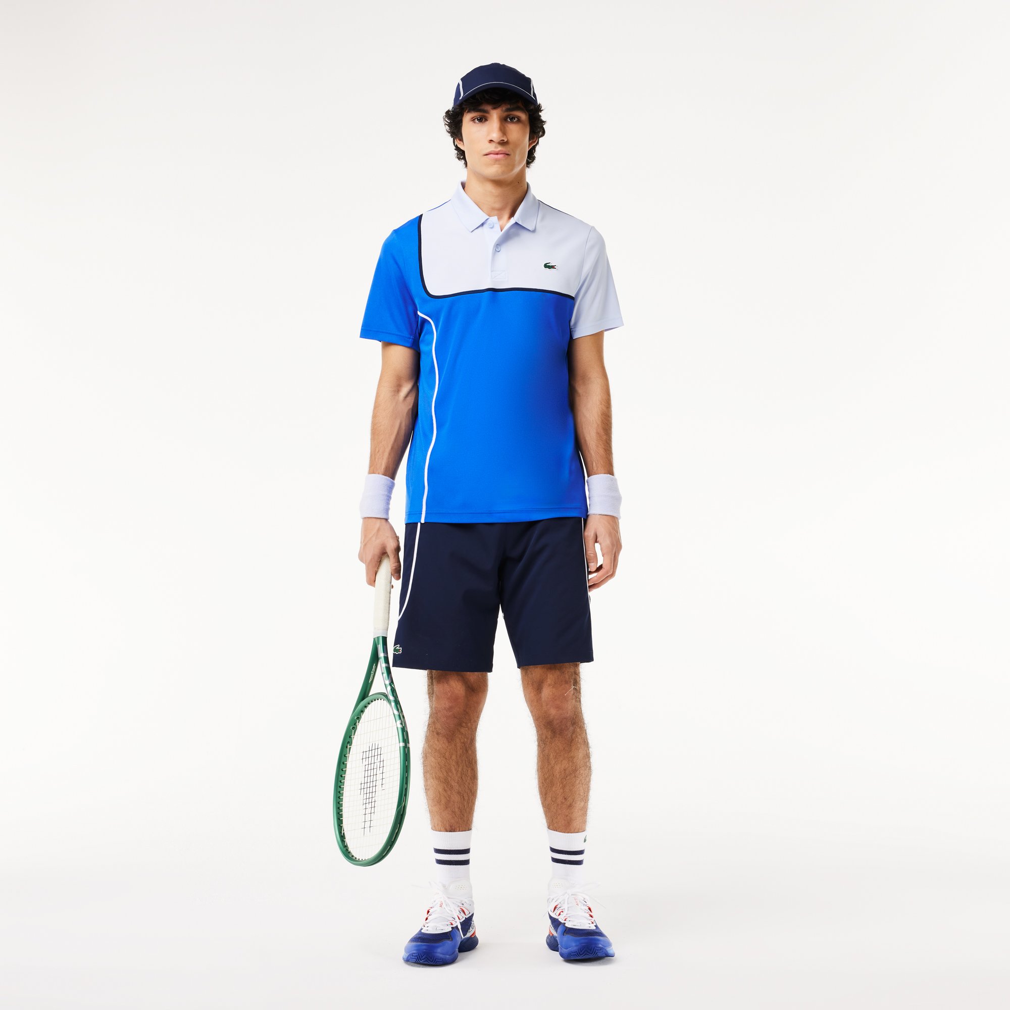 Áo Polo Tennis Lacoste Nam Piqué Dáng Suông Công Nghệ Ultra-Dry