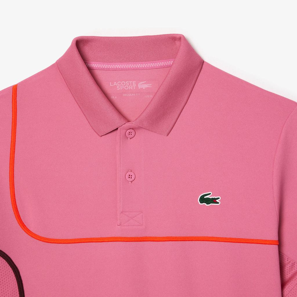 Áo Polo Tennis Lacoste Nam Piqué Dáng Suông Công Nghệ Ultra-Dry