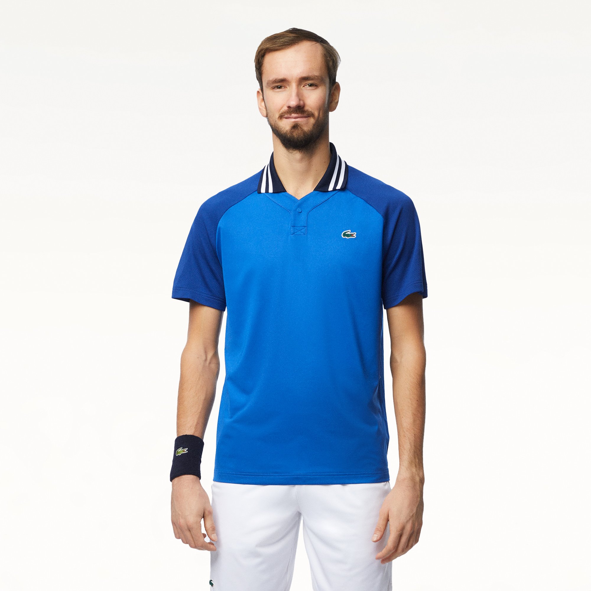 Áo Polo Tennis Lacoste Nam x Daniil Medvedev Ôm Dáng Công Nghệ Ultra-Dry