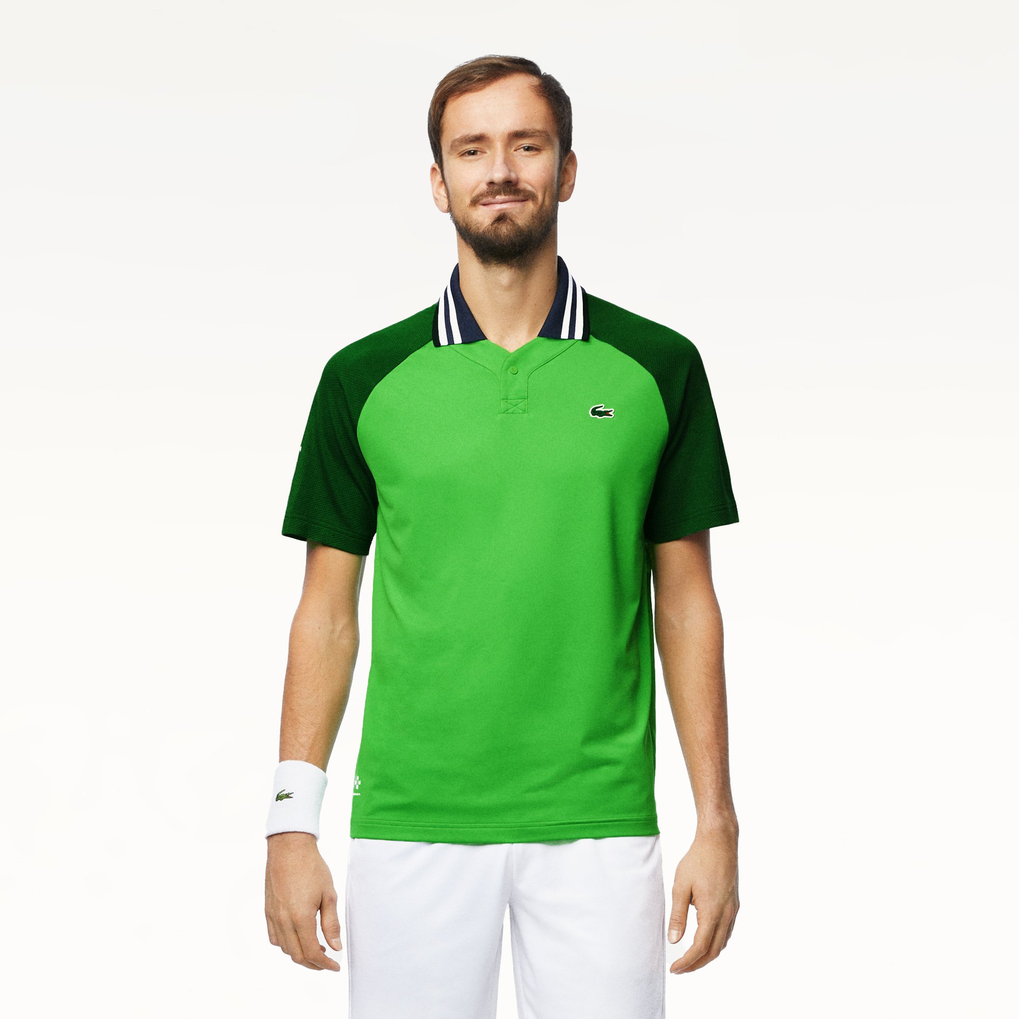 Áo Polo Tennis Lacoste Nam x Daniil Medvedev Ôm Dáng Công Nghệ Ultra-Dry
