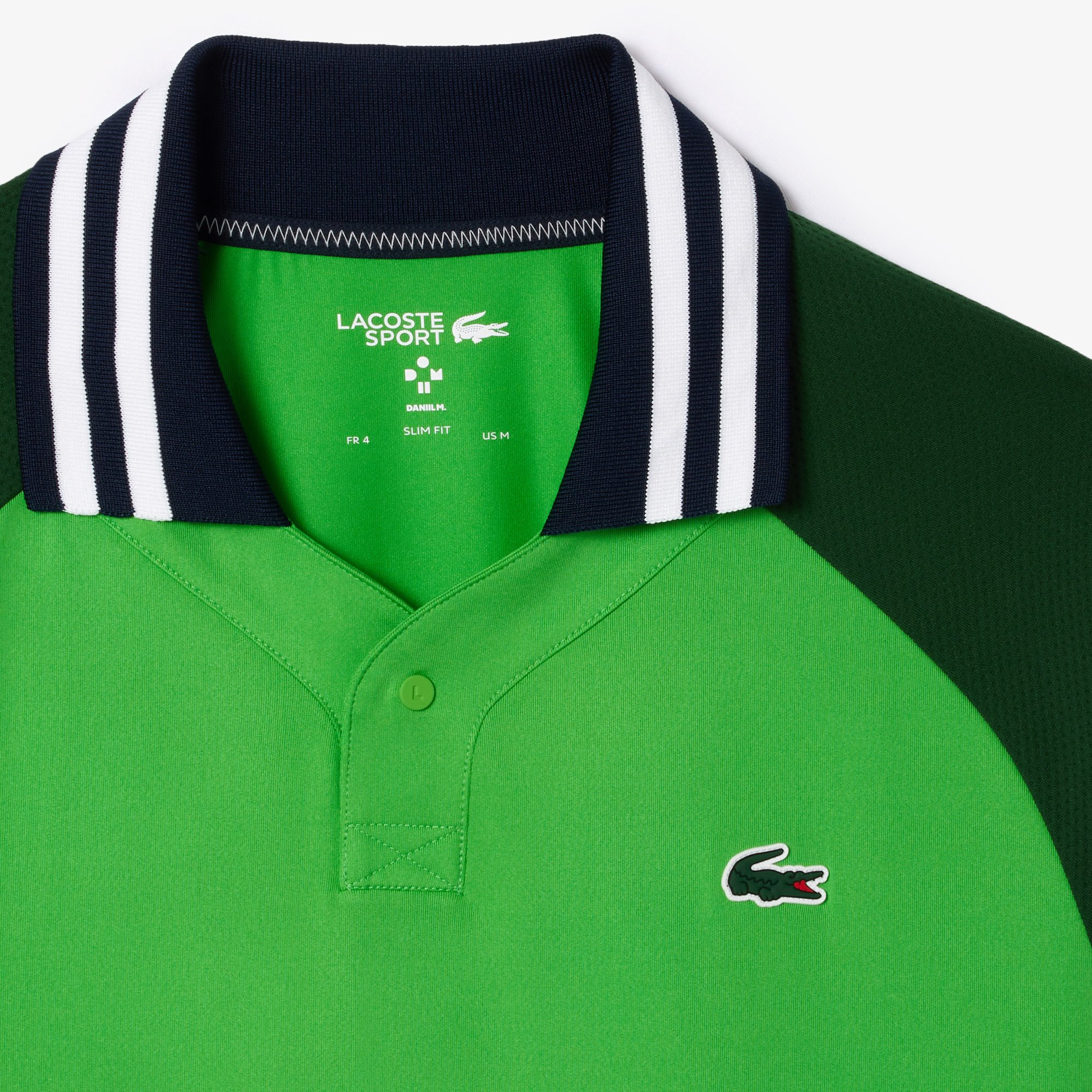 Áo Polo Tennis Lacoste Nam x Daniil Medvedev Ôm Dáng Công Nghệ Ultra-Dry