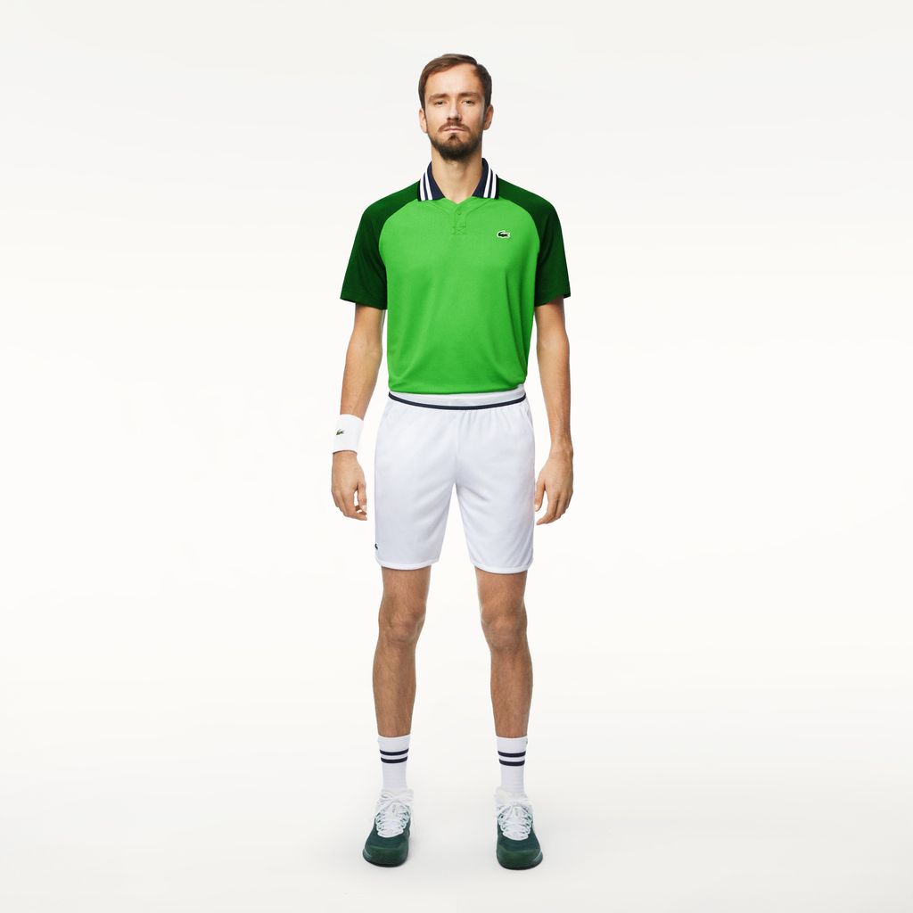 Áo Polo Tennis Lacoste Nam x Daniil Medvedev Ôm Dáng Công Nghệ Ultra-Dry