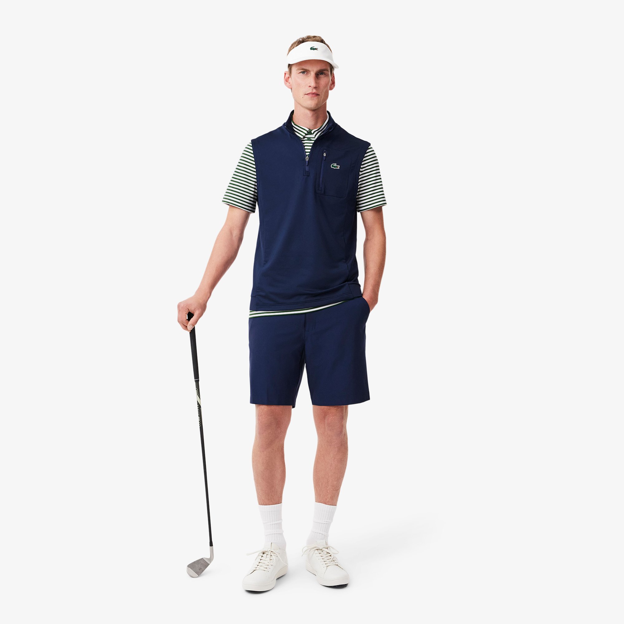 Áo Polo Golf Lacoste Nam Dáng Suông Chống Tia UV