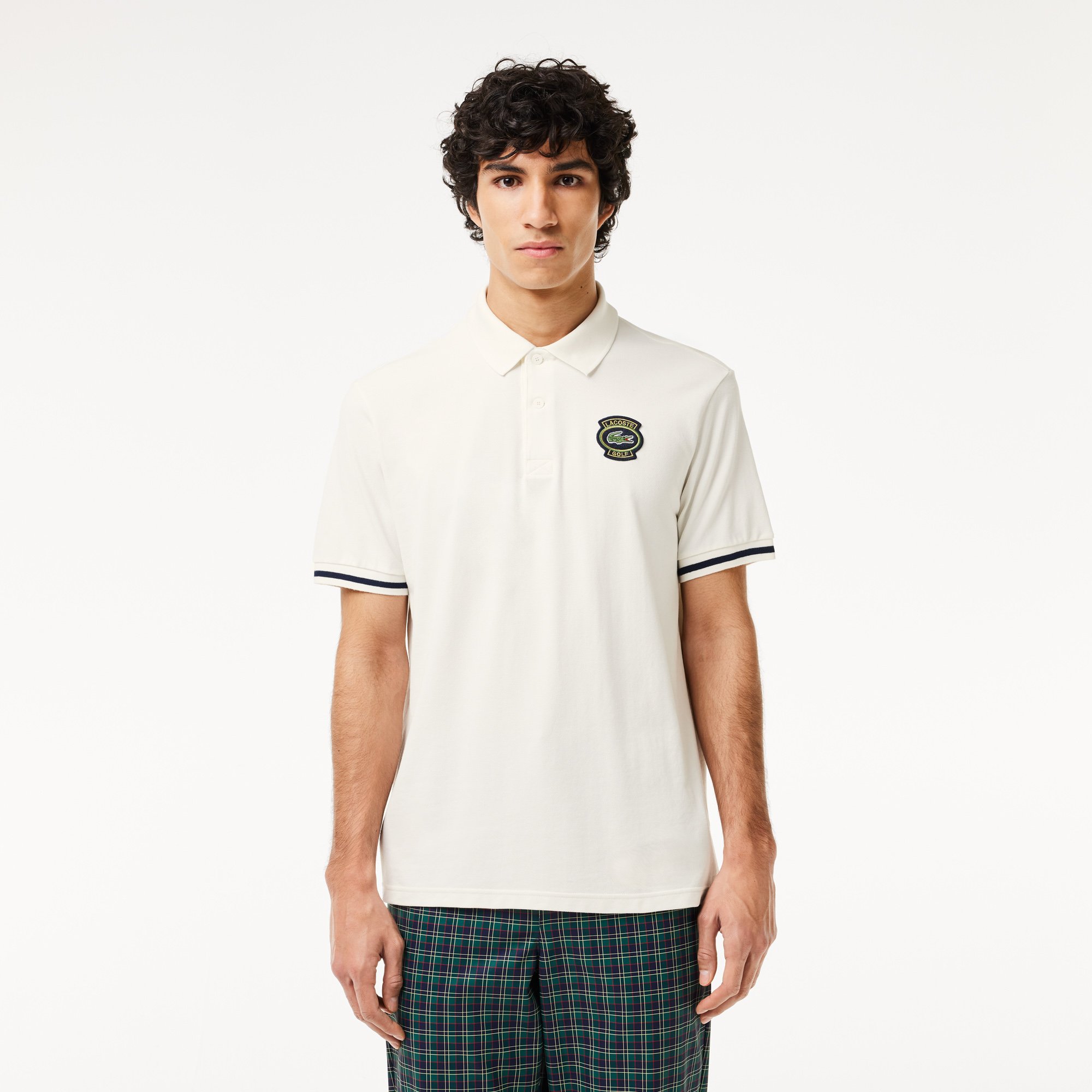 Áo Polo Golf Lacoste Nam Dáng Cổ Điển Chống Tia UV