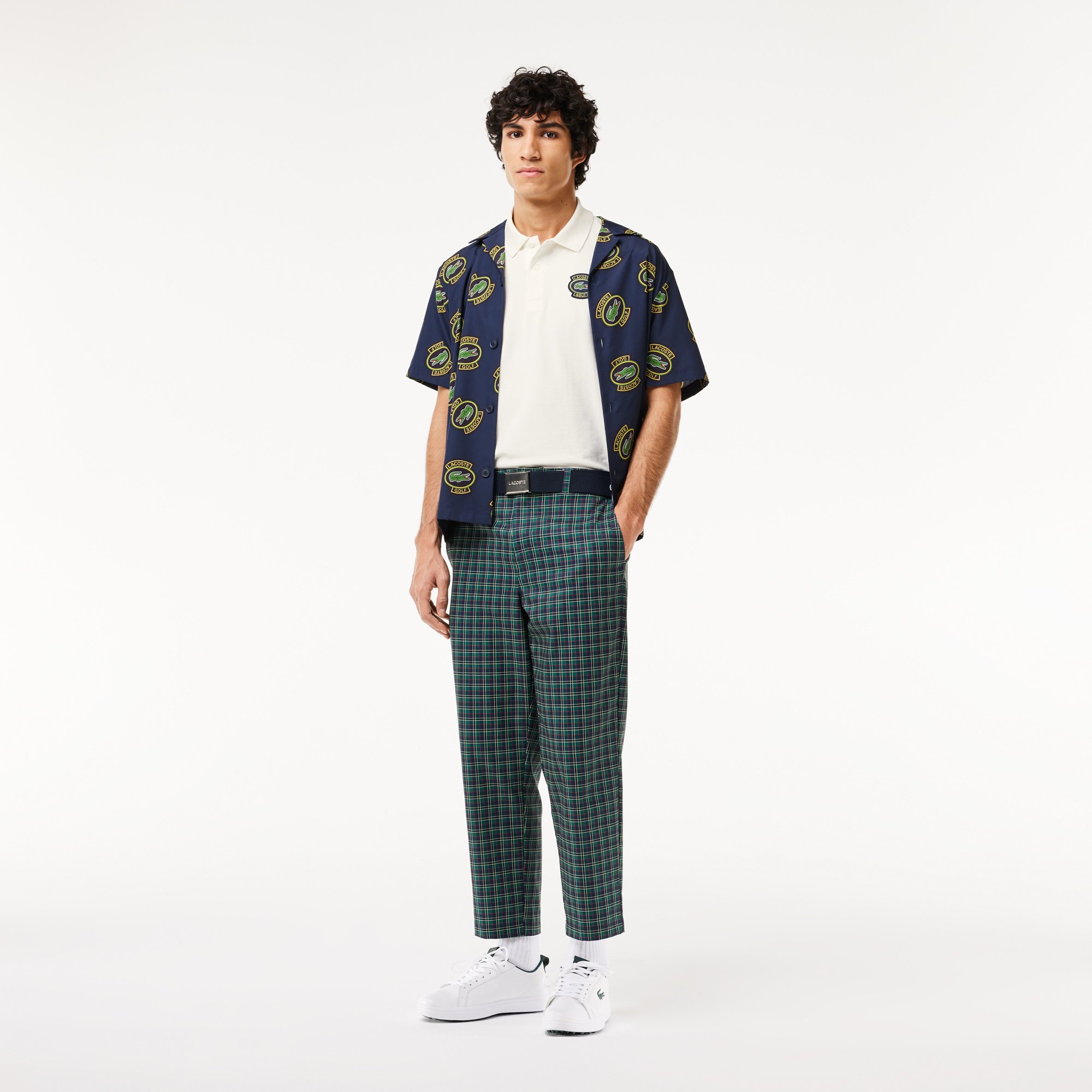 Áo Polo Golf Lacoste Nam Dáng Cổ Điển Chống Tia UV