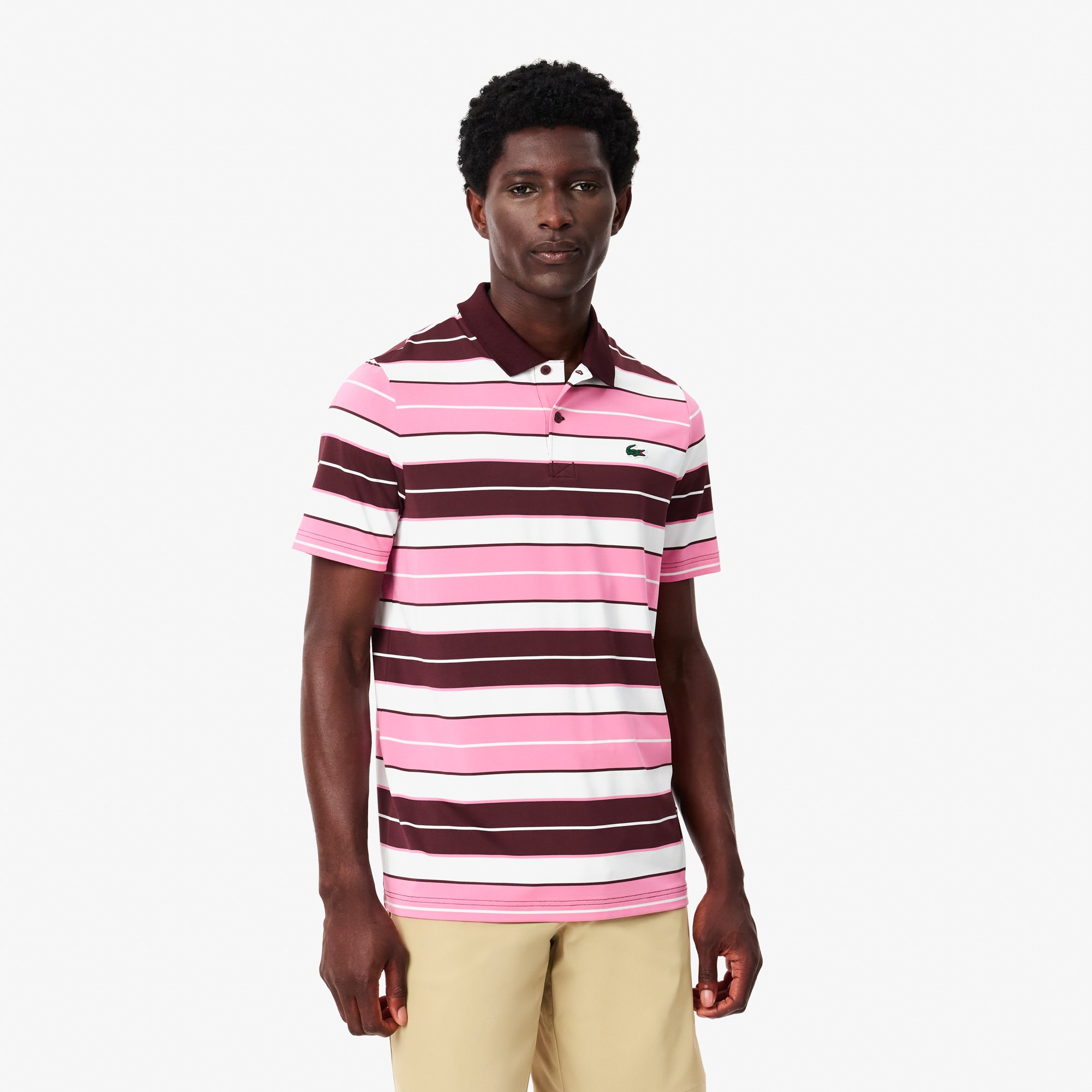 Áo Polo Golf Lacoste Nam Dáng Suông Chống Tia UV