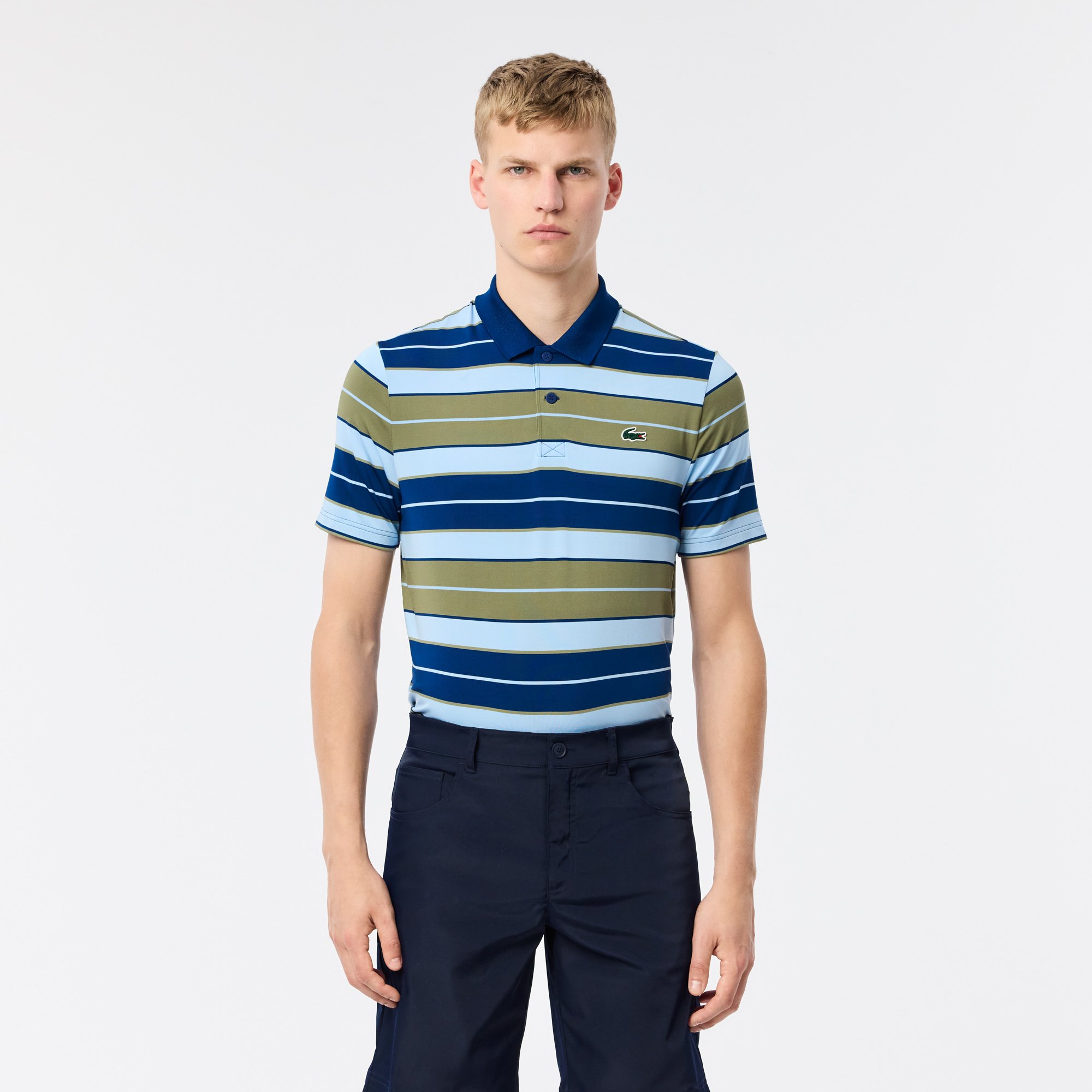 Áo Polo Golf Lacoste Nam Dáng Suông Chống Tia UV
